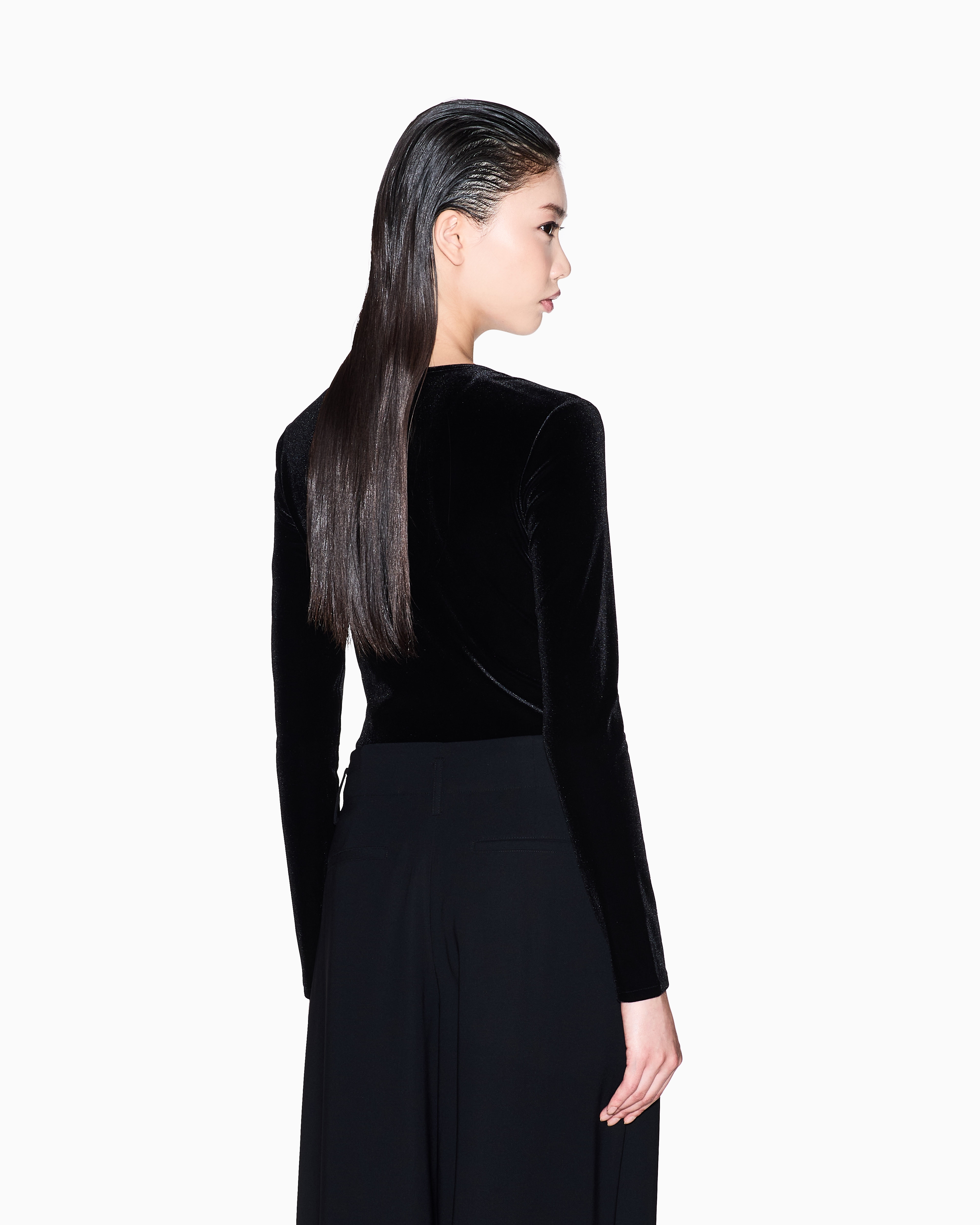 Tシャツ・カットソー GIORGIO ARMANI Women Tunic Tops GW000843 TE10101 UC001 BLACK undefined