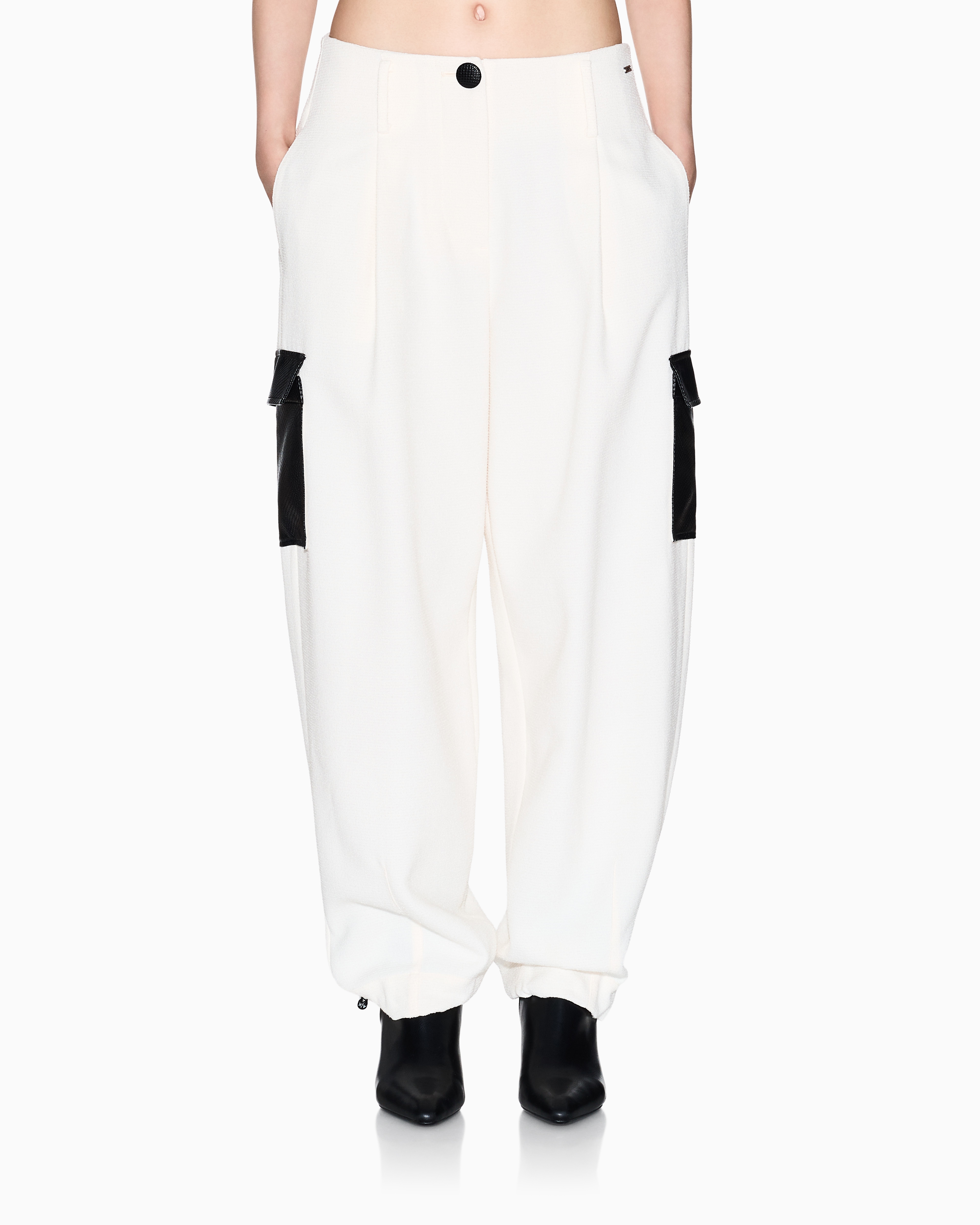 Armani Exchange Formal Trousers In White