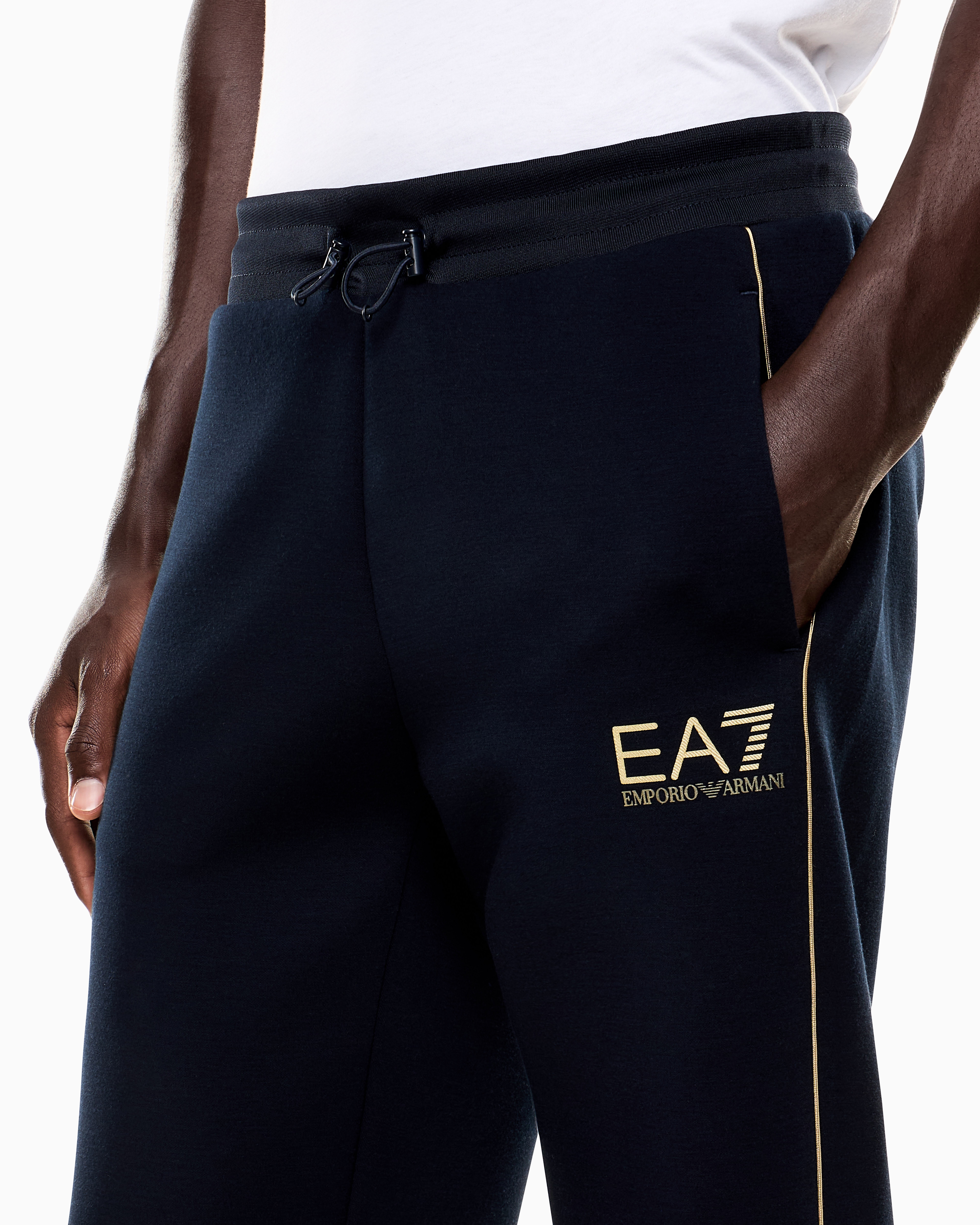 パンツ・ボトムスその他 EA7 Trousers Logo Series cotton-blend trousers | EA7