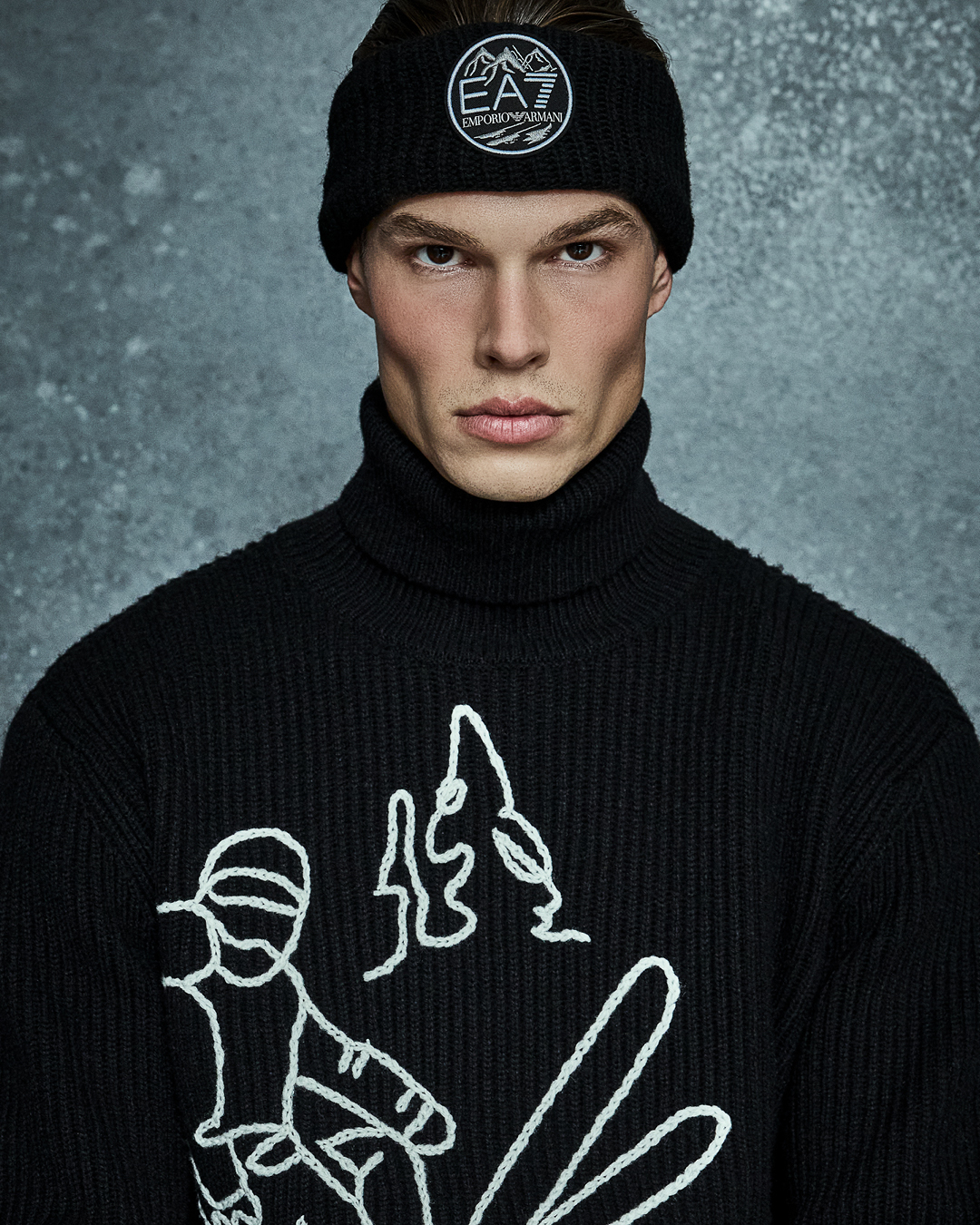 Emporio Armani 短丈 ニット y2k POP archive Emporio Armani EA7 T-Shirt Sweatshirt Man Grey 3ZPT63PJ03Z 1994 Sz