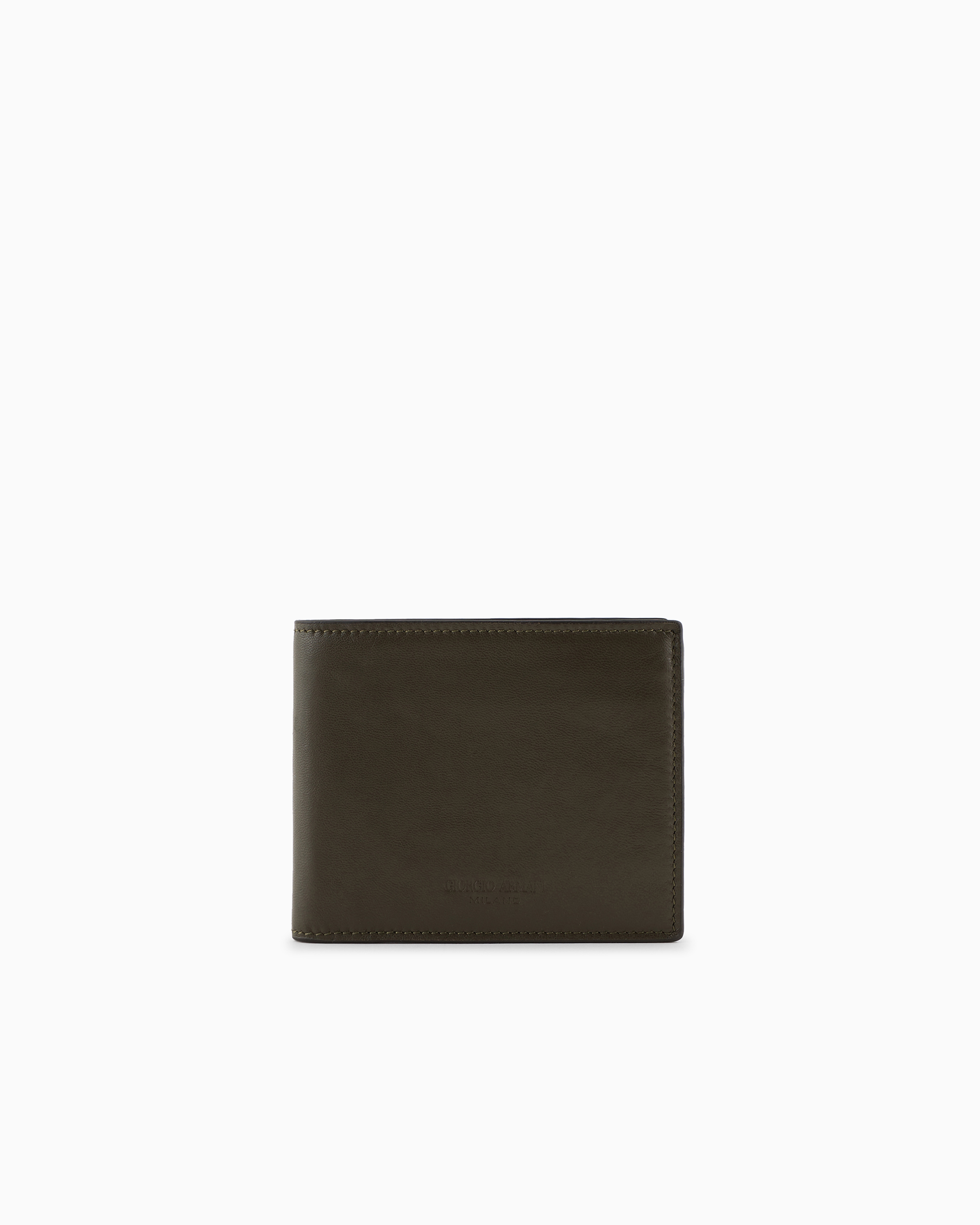 Nappa-leather bifold wallet | Giorgio Armani US