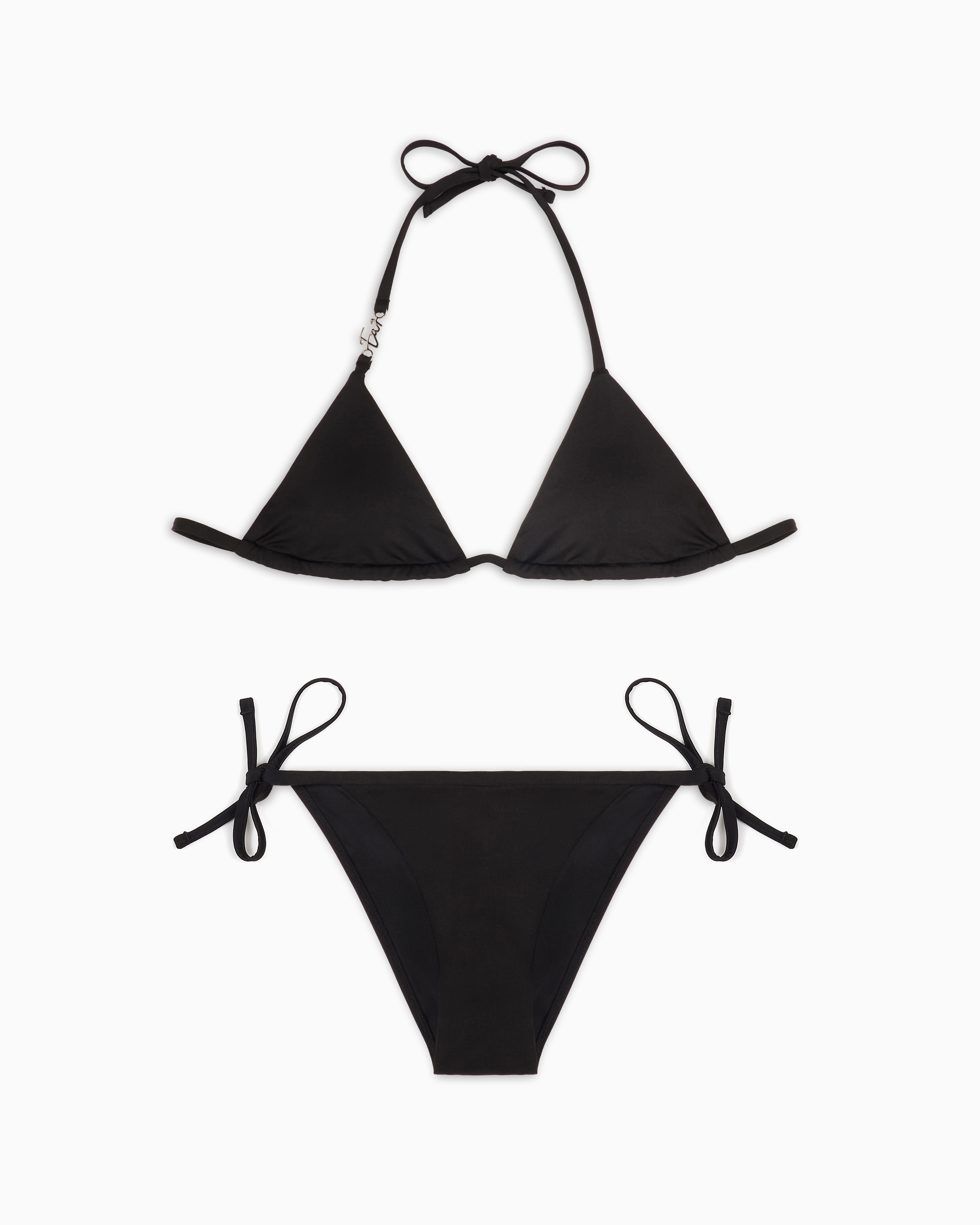 ★EMPORIO ARMANI★ Women's Logo Print Bikini Set Black 08251 Emporio Armani logo-print Bikini | Black | FARFETCH GR