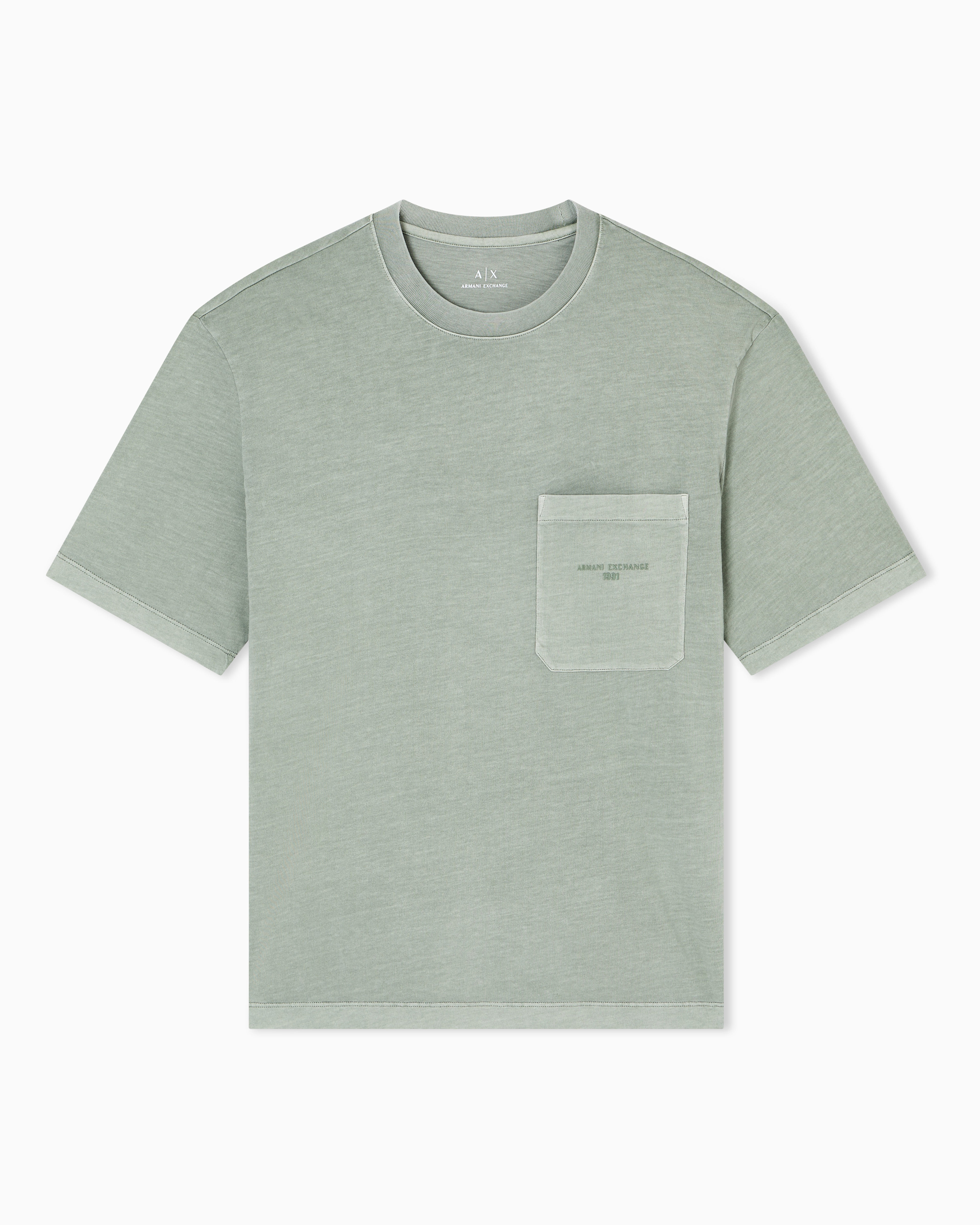 Armani Exchange - Regular Fit T-Shirts, Man, Green, Size: