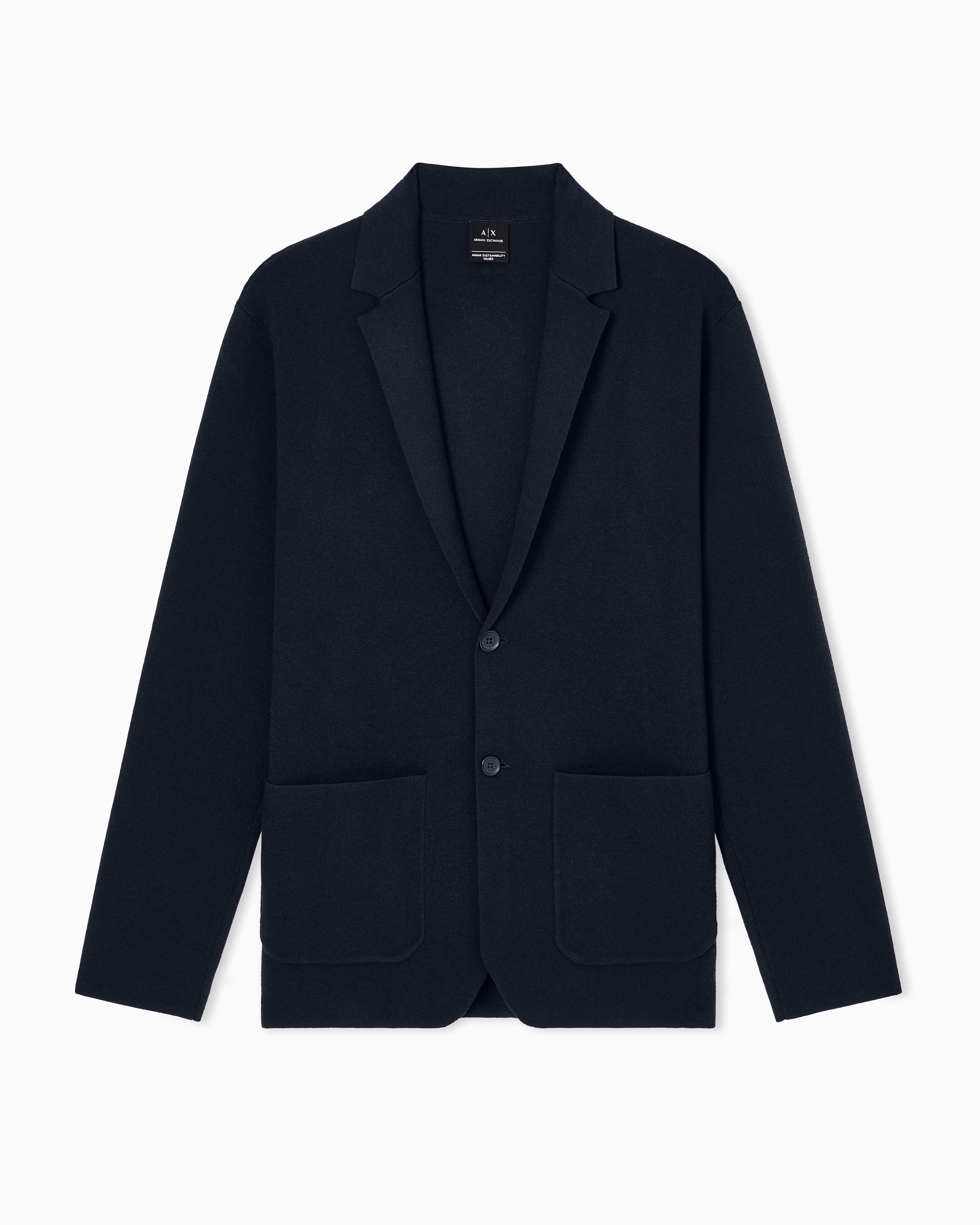ARMANI EXCHANGE ニットジャケットコート 新品未使用品 ヴィスコースポリミックス ニットジャケット | Armani Exchange