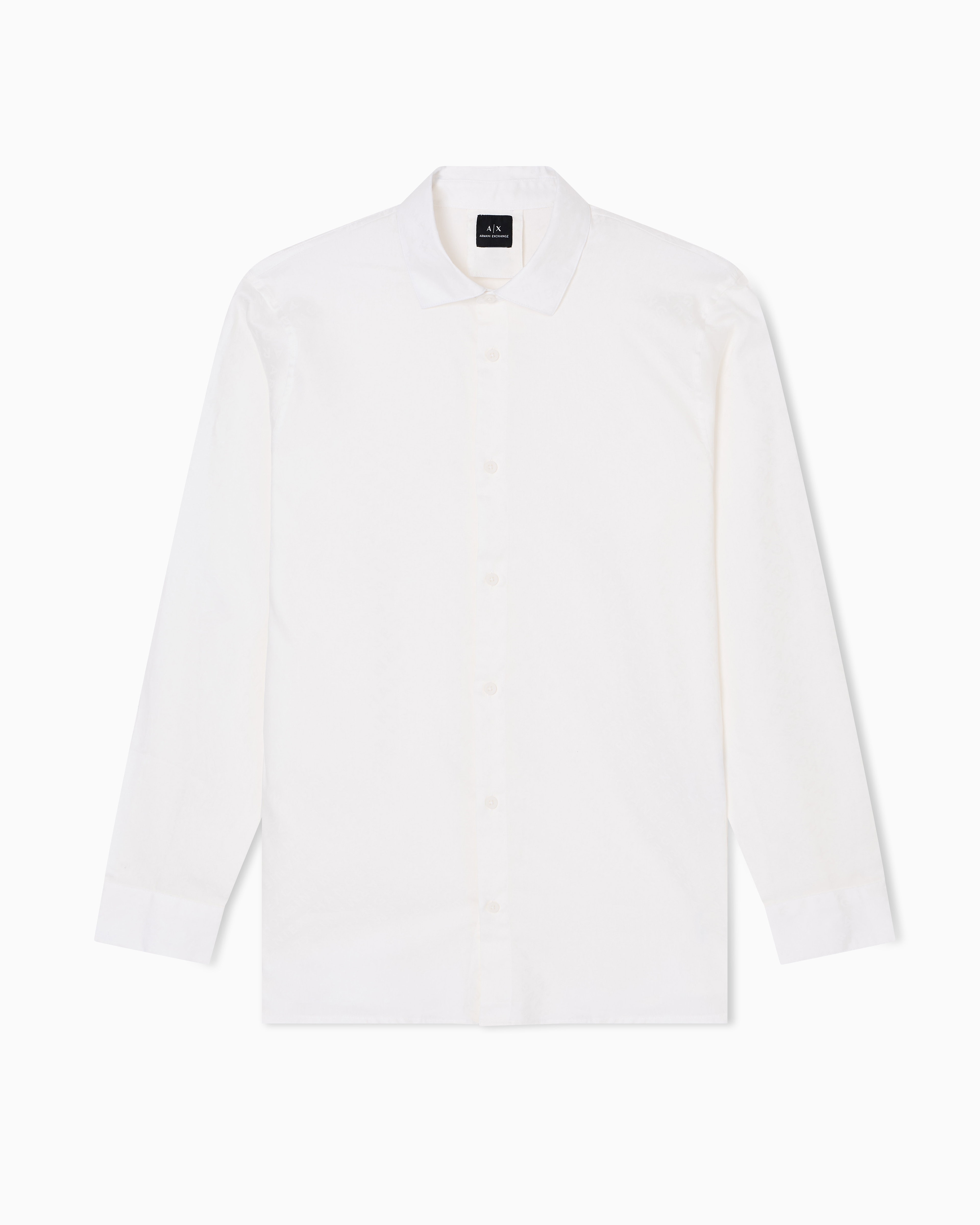Armani Exchange - Regular fit shirt with allover logo, Man, White, Size: