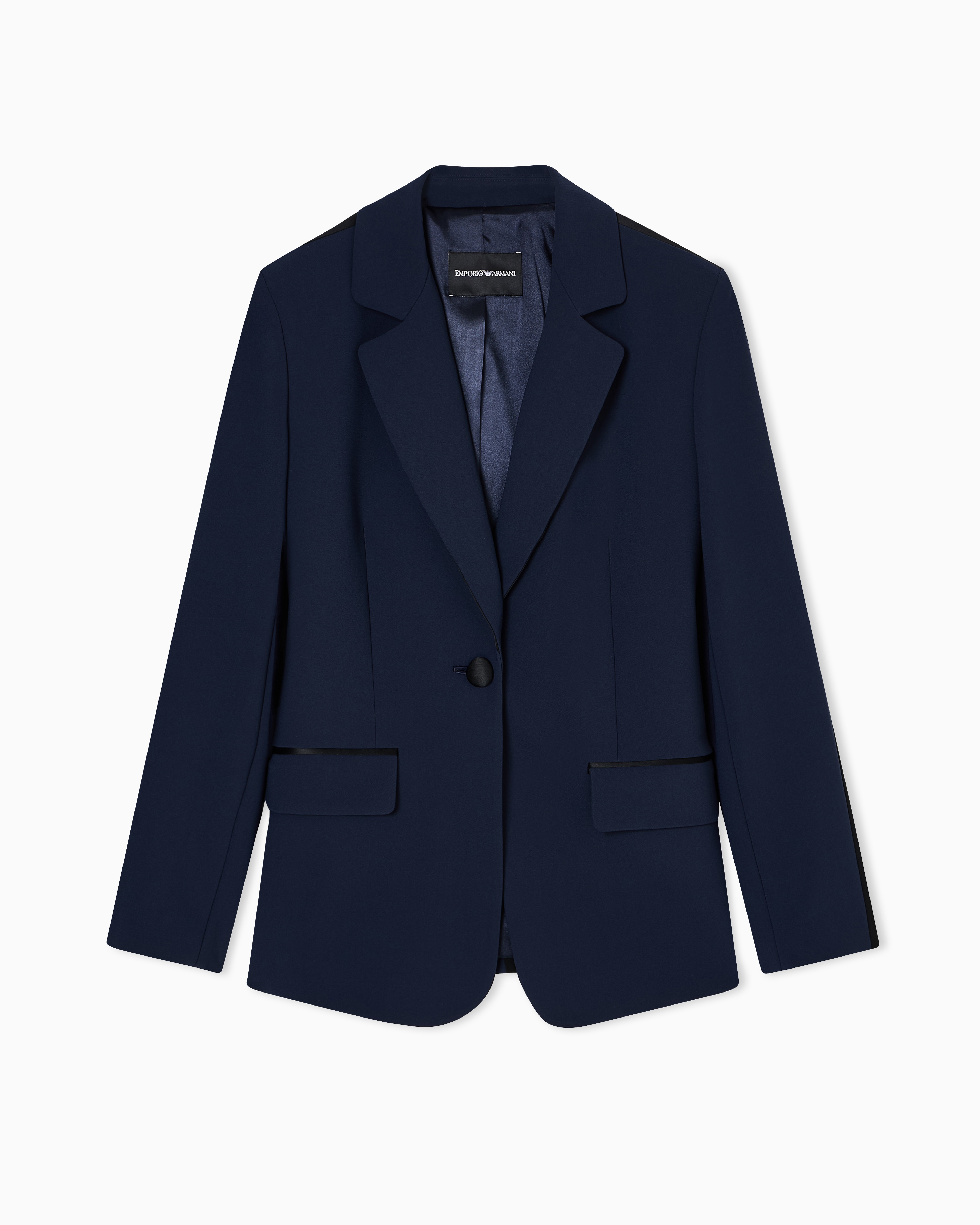 Emporio Armani Casual Jackets In Navy