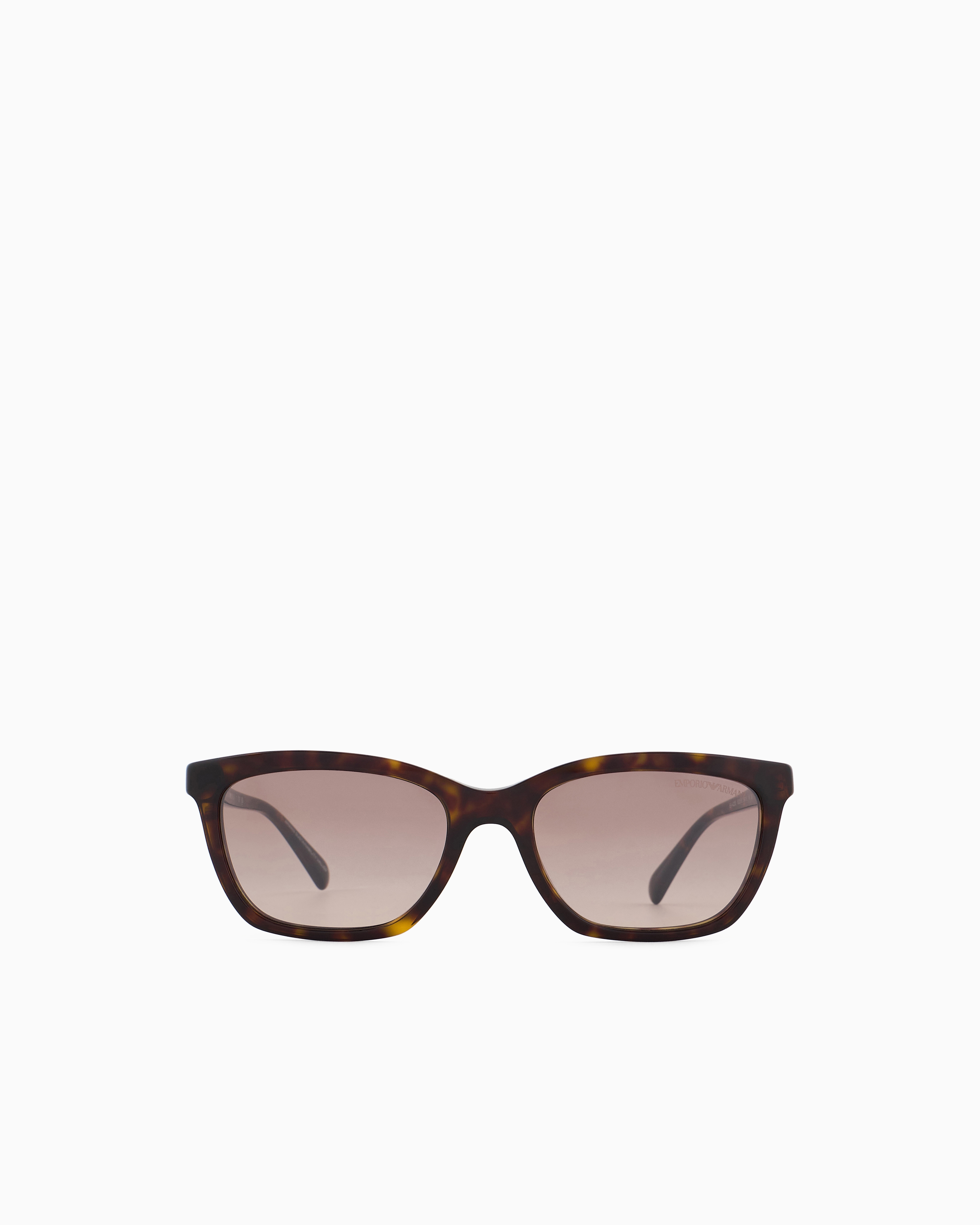 Emporio Armani - Women’s cat-eye sunglasses, Woman, Brown, Size: 54L