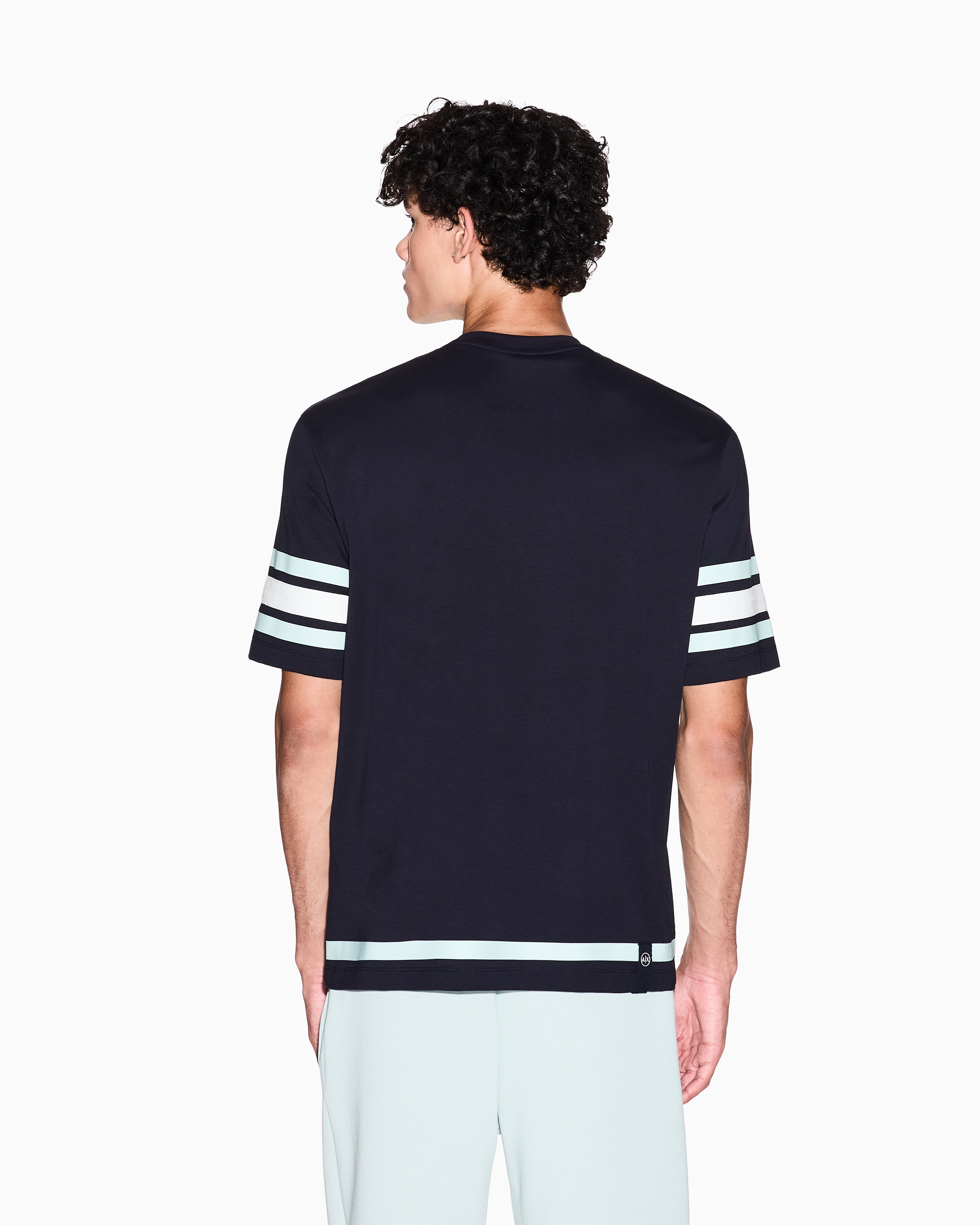 Armani Exchange - Regular Fit T-Shirts, Man, Navy Blue, Size: