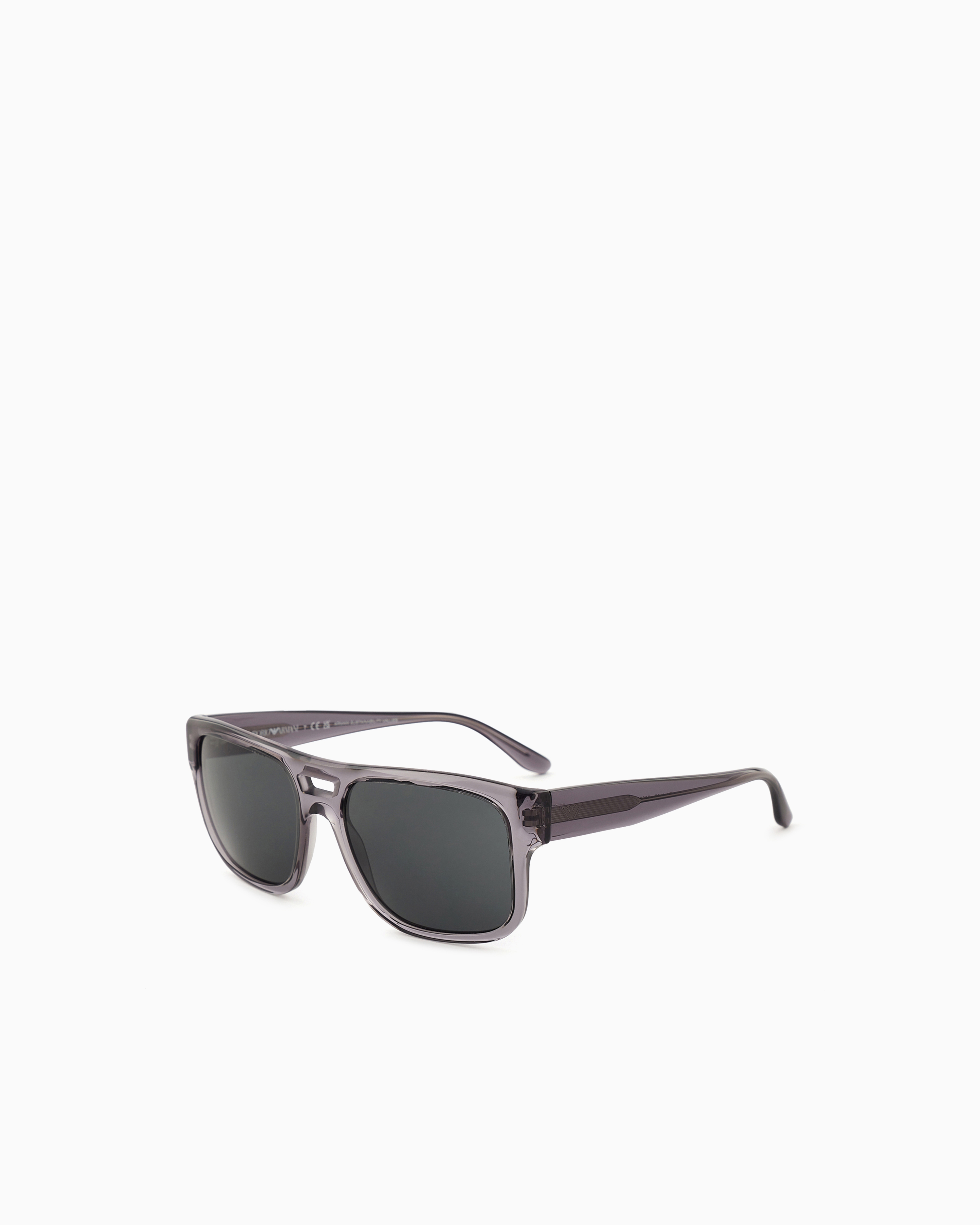 Emporio Armani - Men’s pillow sunglasses, Man, Grey, Size: 57L
