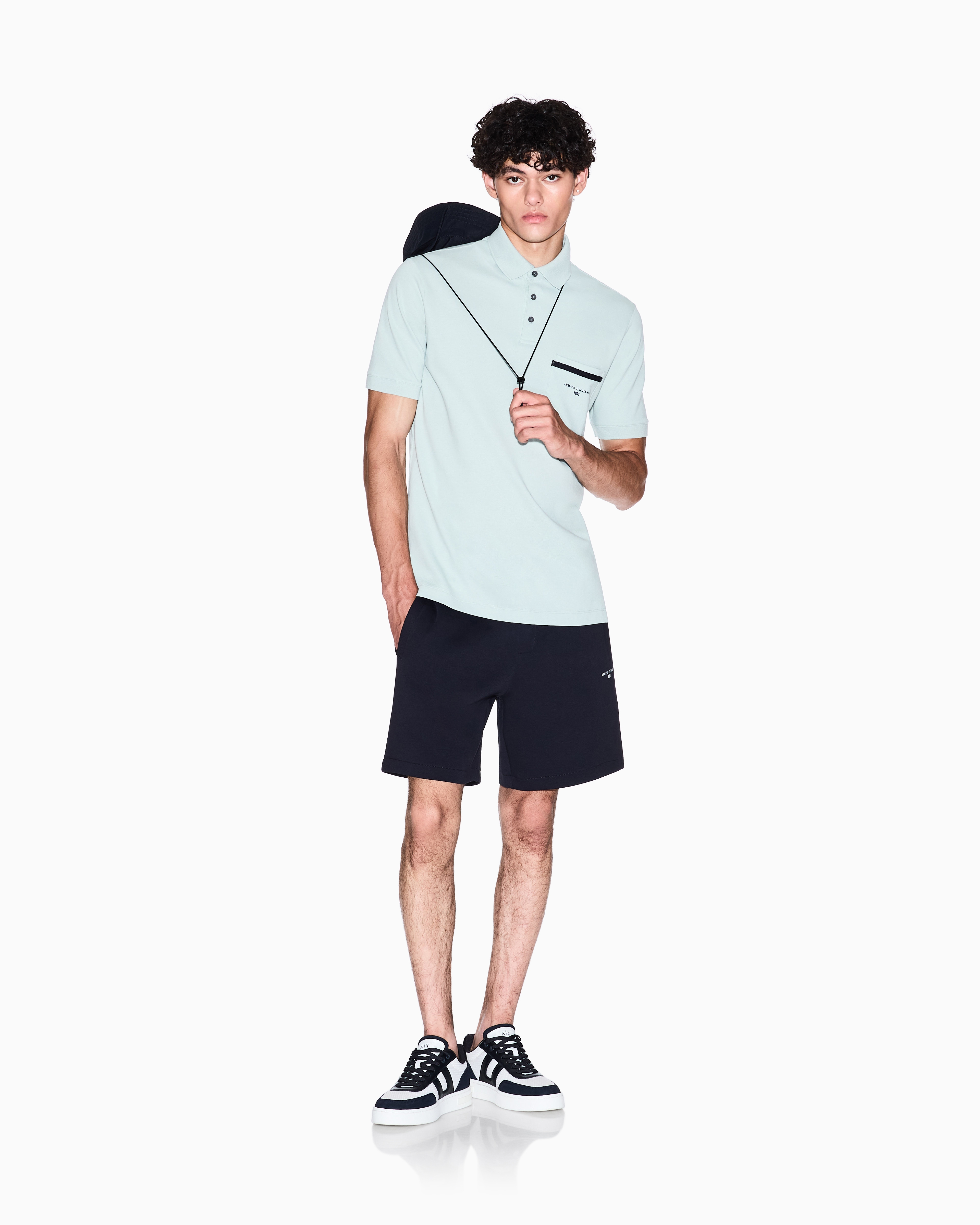 Armani Exchange - Polo Shirts, Man, Green, Size:
