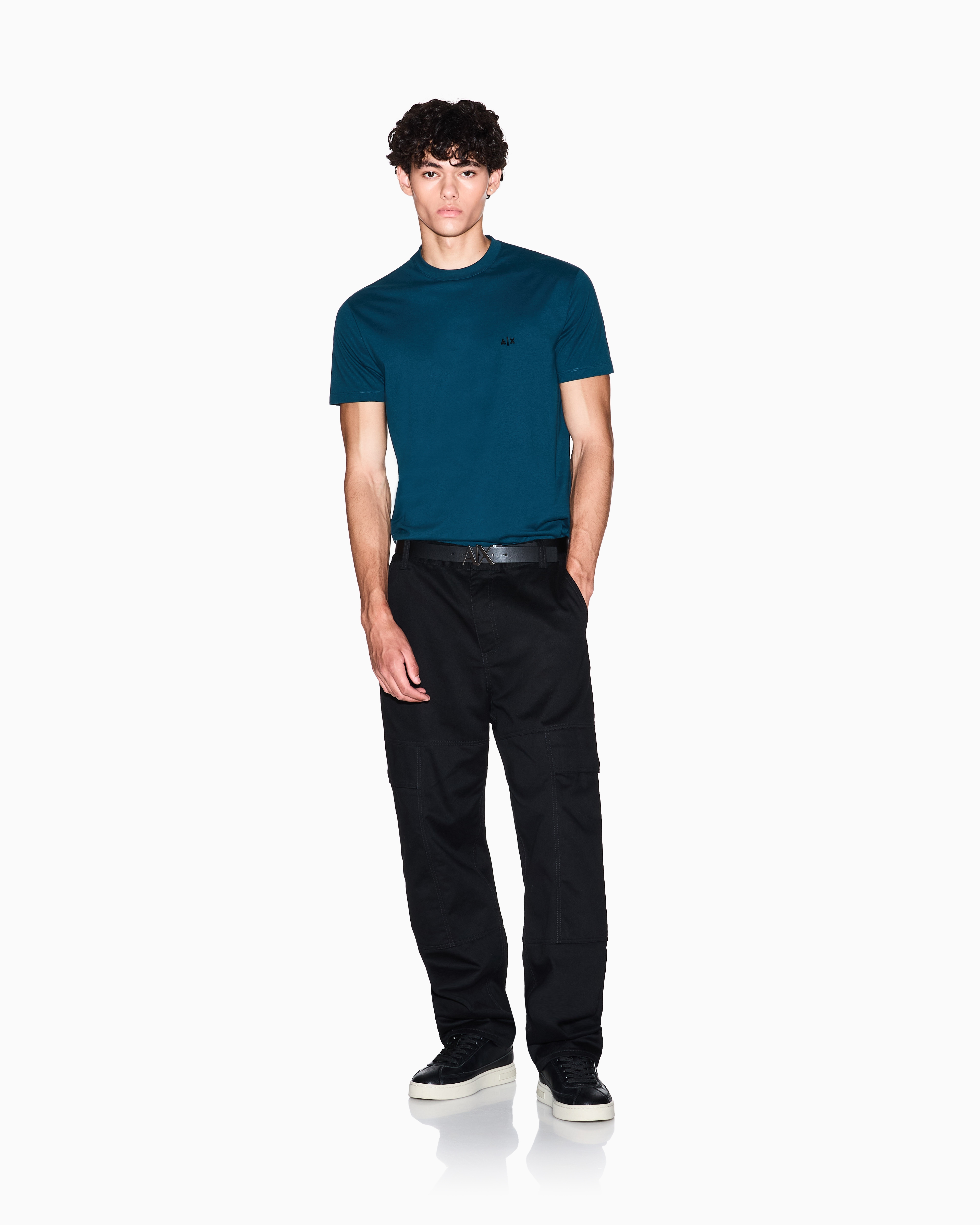 Armani Exchange - Regular Fit T-Shirts, Man, Blue, Size: