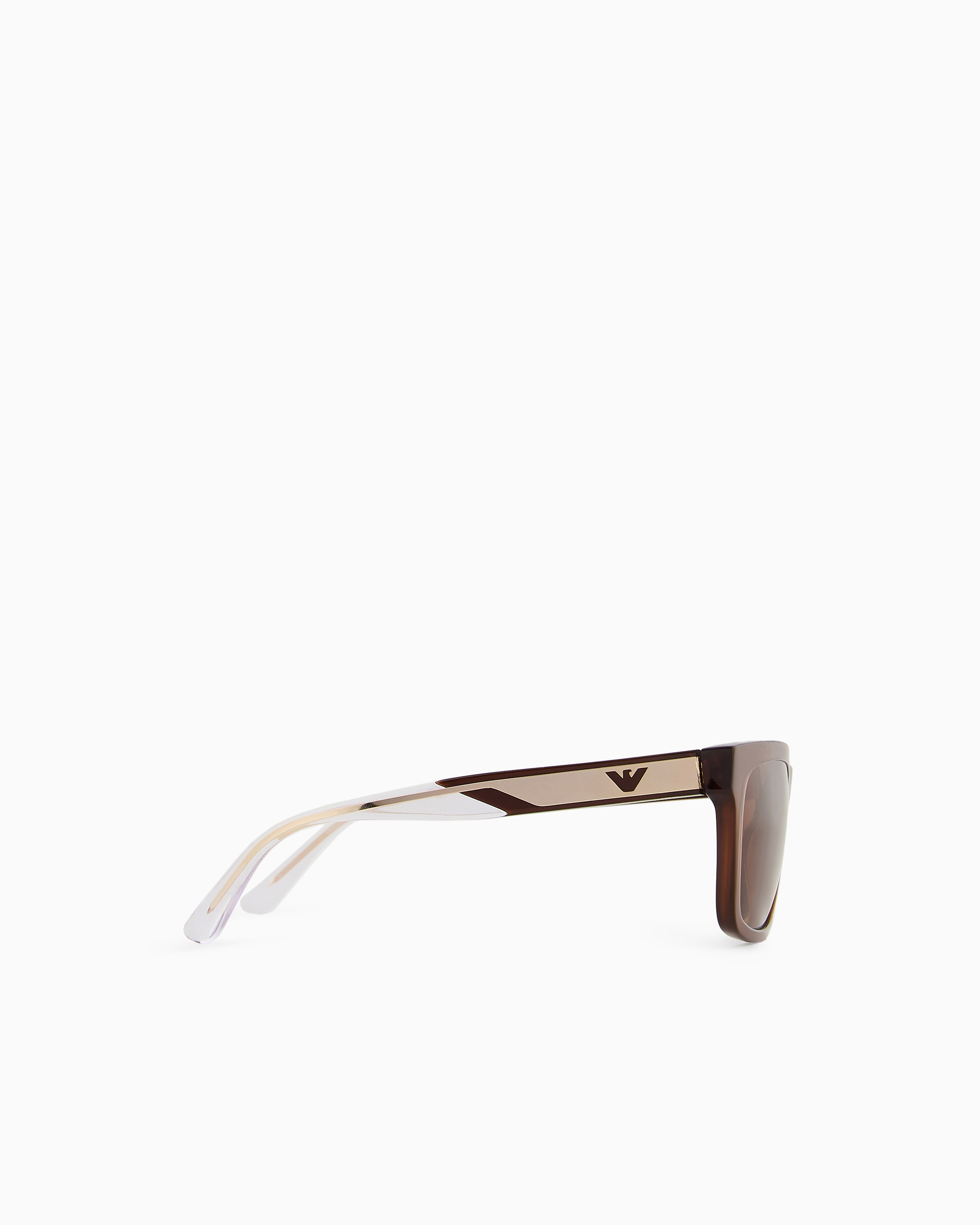 Emporio Armani Full Frame Sunglasses In Brown