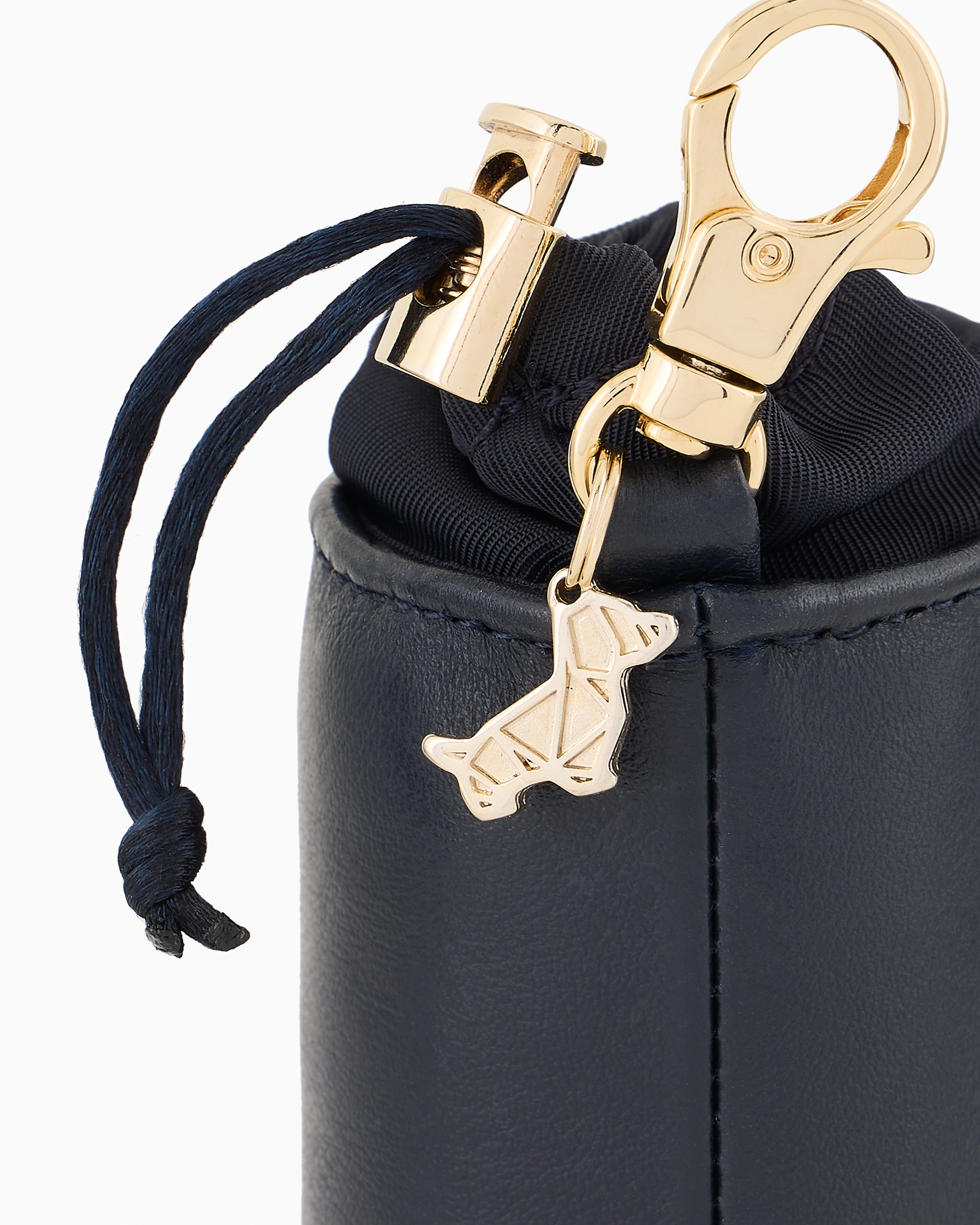 Giorgio Armani Poldo X Leather Bag Holder In Blue