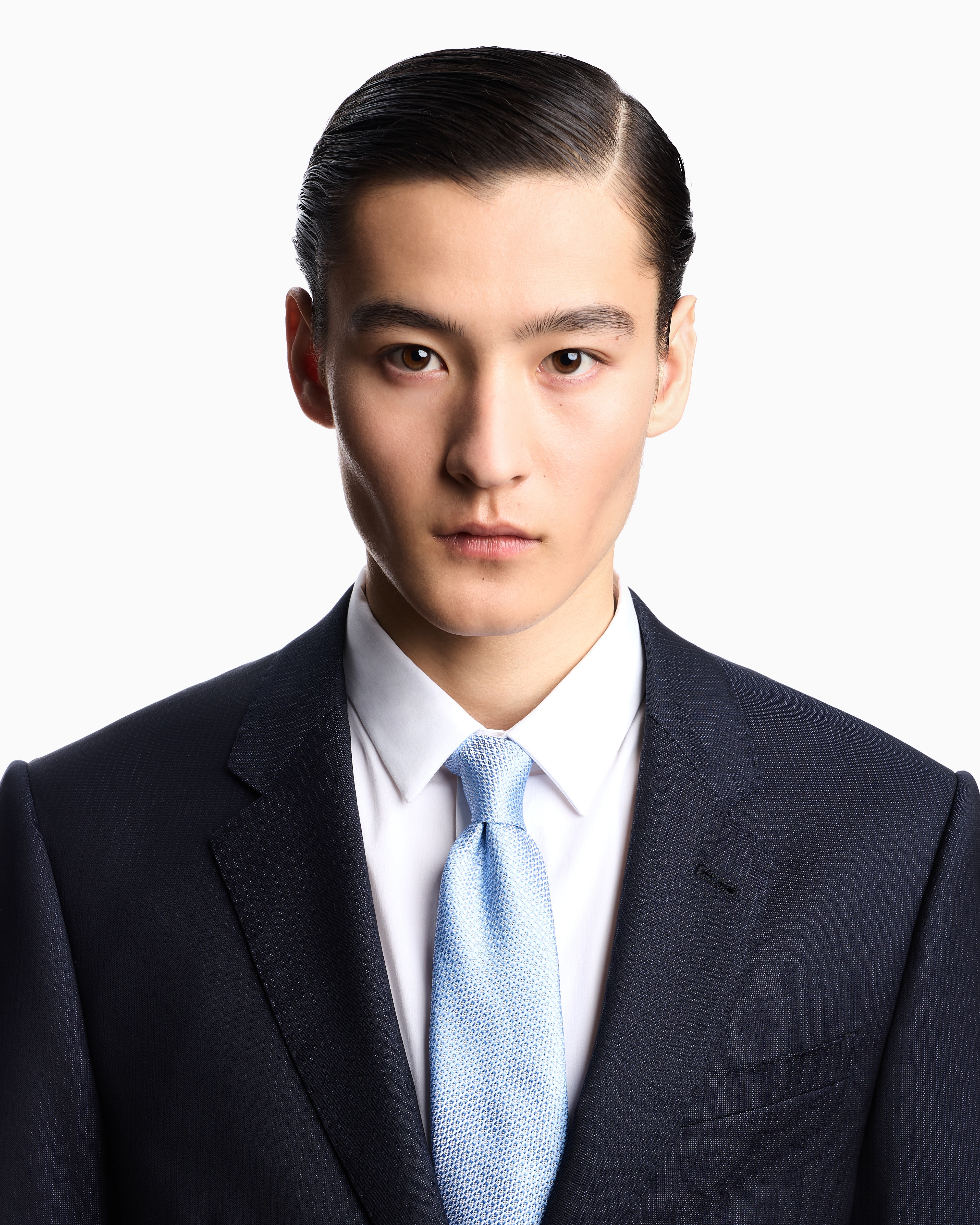 新品未使用 GIORGIO ARMANI ワンポイント ソリッド ネクタイ 黒 undefined