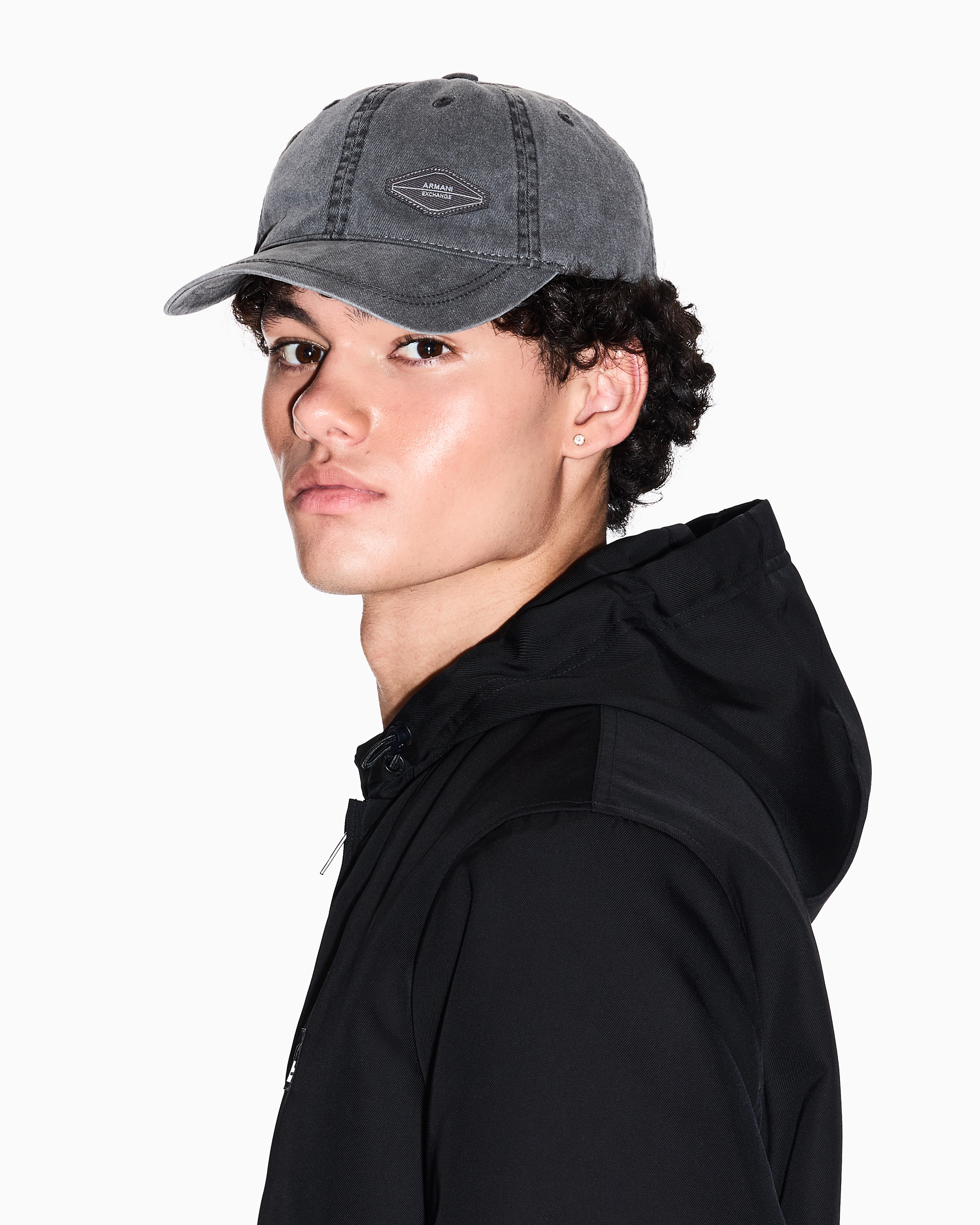 Embroidered denim hat