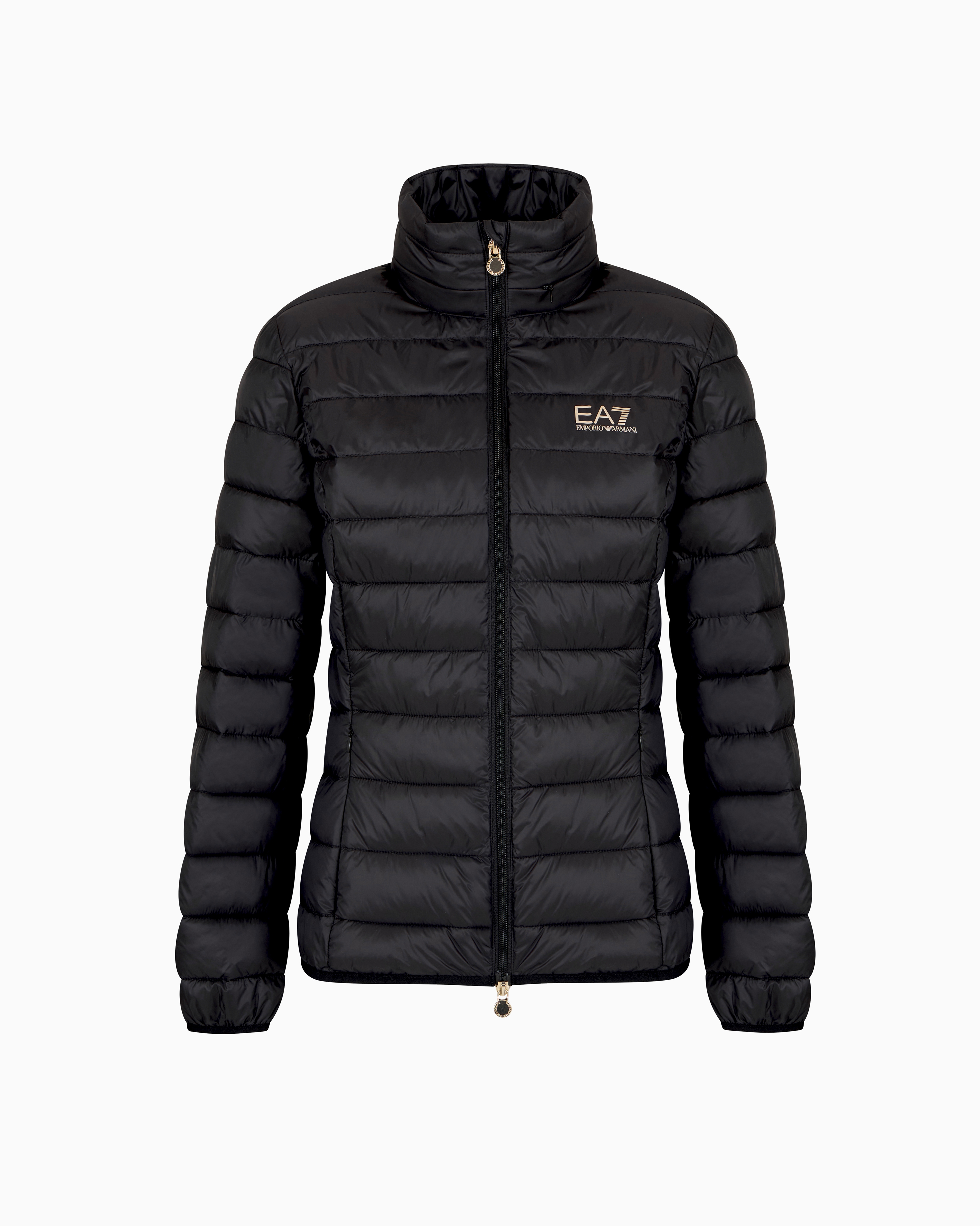 ポンチョ・ケープ EMPORIO ARMANI Women Jackets EW002206AF12528UC001 BLACK Full zip jacket with external coating fabric | Armani Exchange