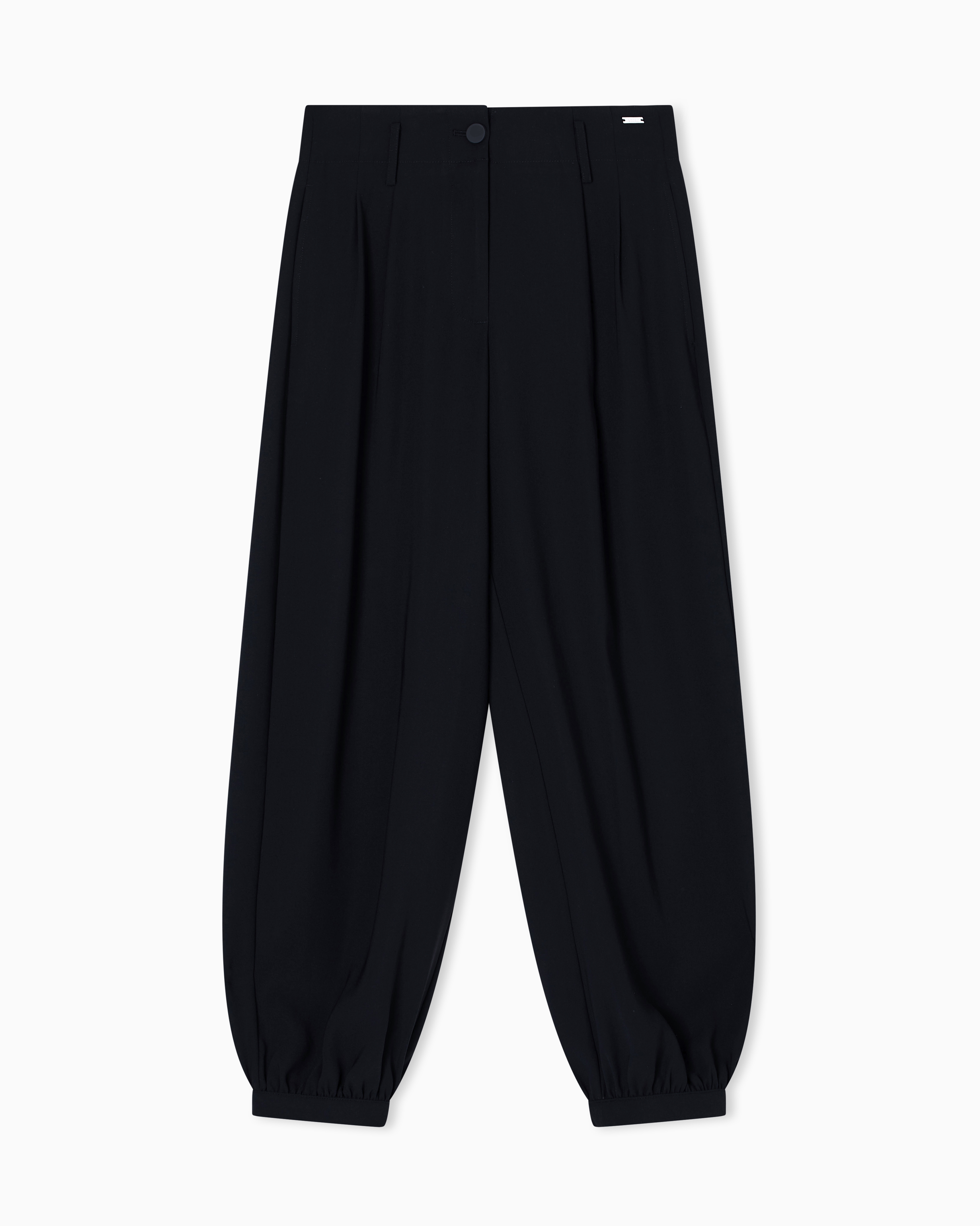 パンツ EMPORIO ARMANI Woman Pants Black 8N2P052NWAZ 0999 Emporio Armani women's pants in sablè stretch fabric