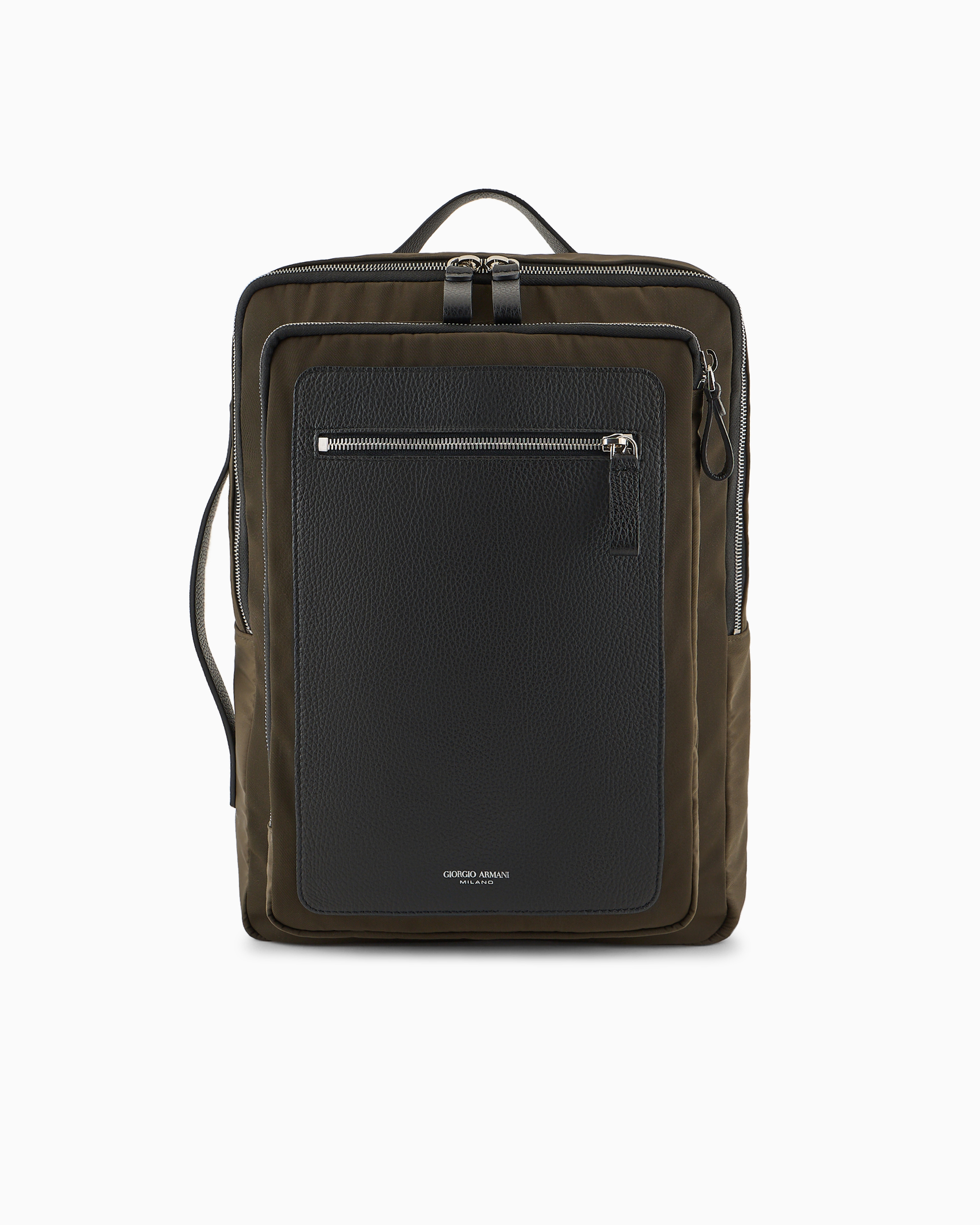 GIORGIO ARMANI　バックパック ASV nylon and pebbled-leather backpack | Giorgio Armani