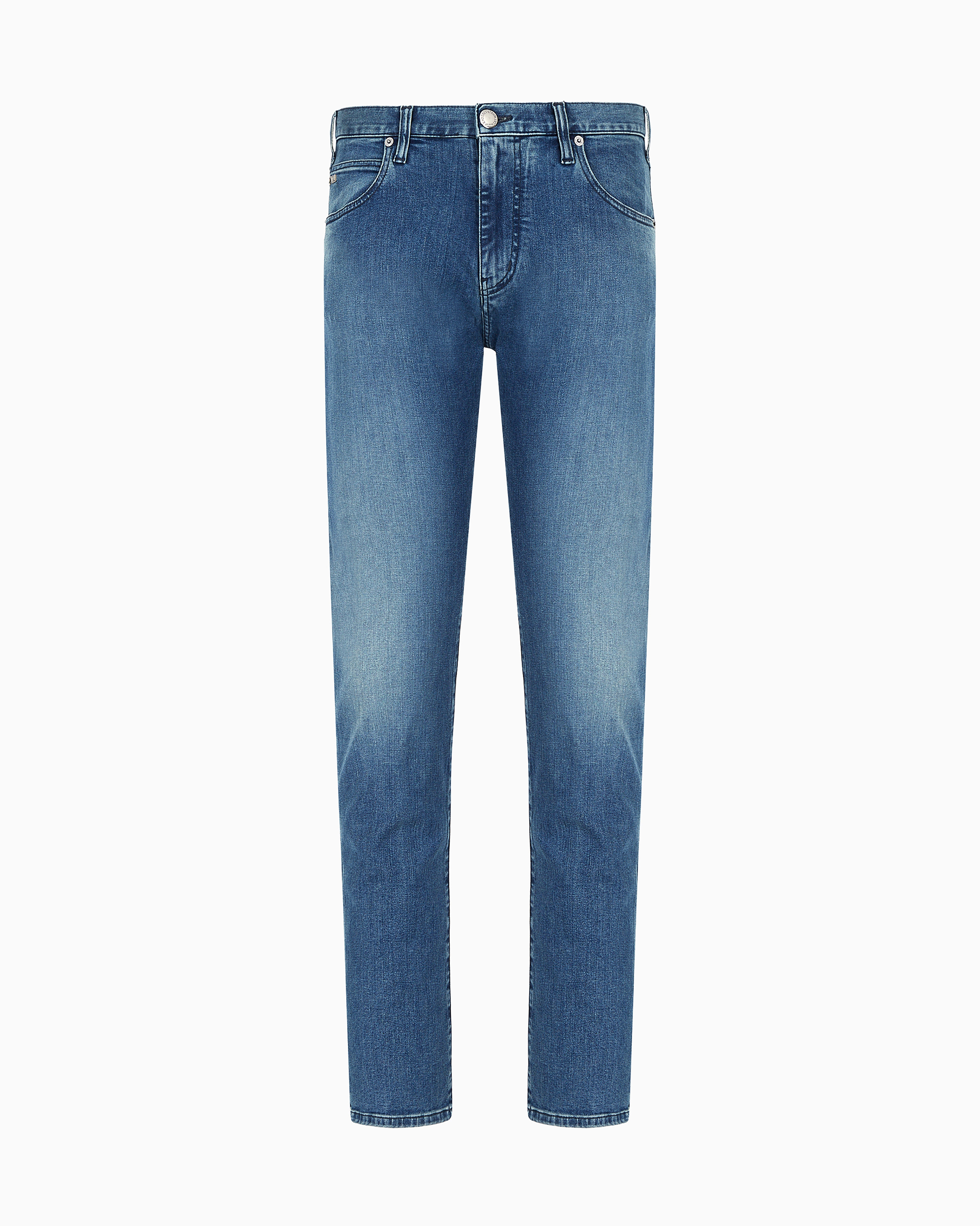 Emporio Armani - J45 Regular-fit jeans comfort-twill denim, Man, Blue, Size:
