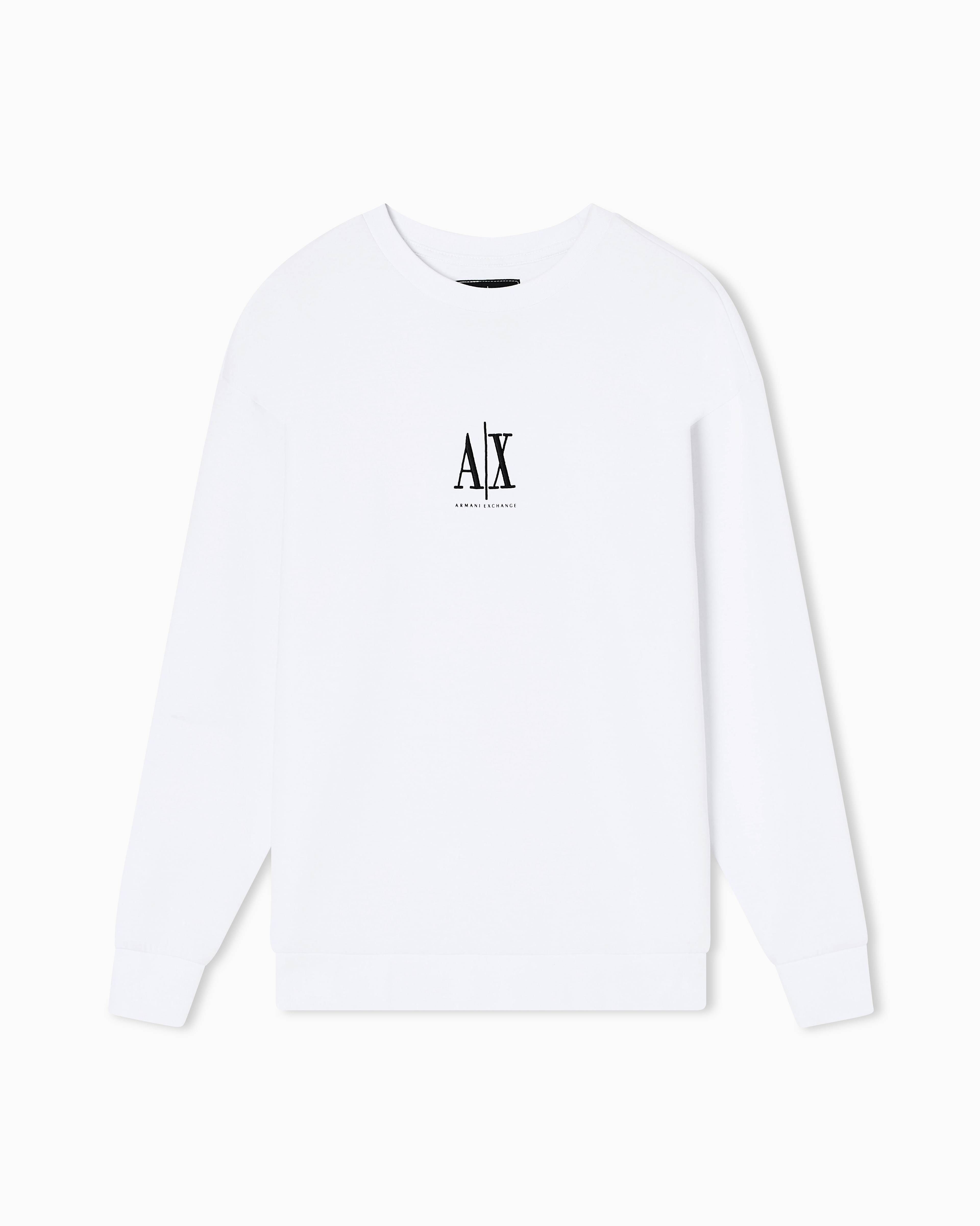 Armani Exchange - Sweatshirts without Hood, Woman, White, Size: