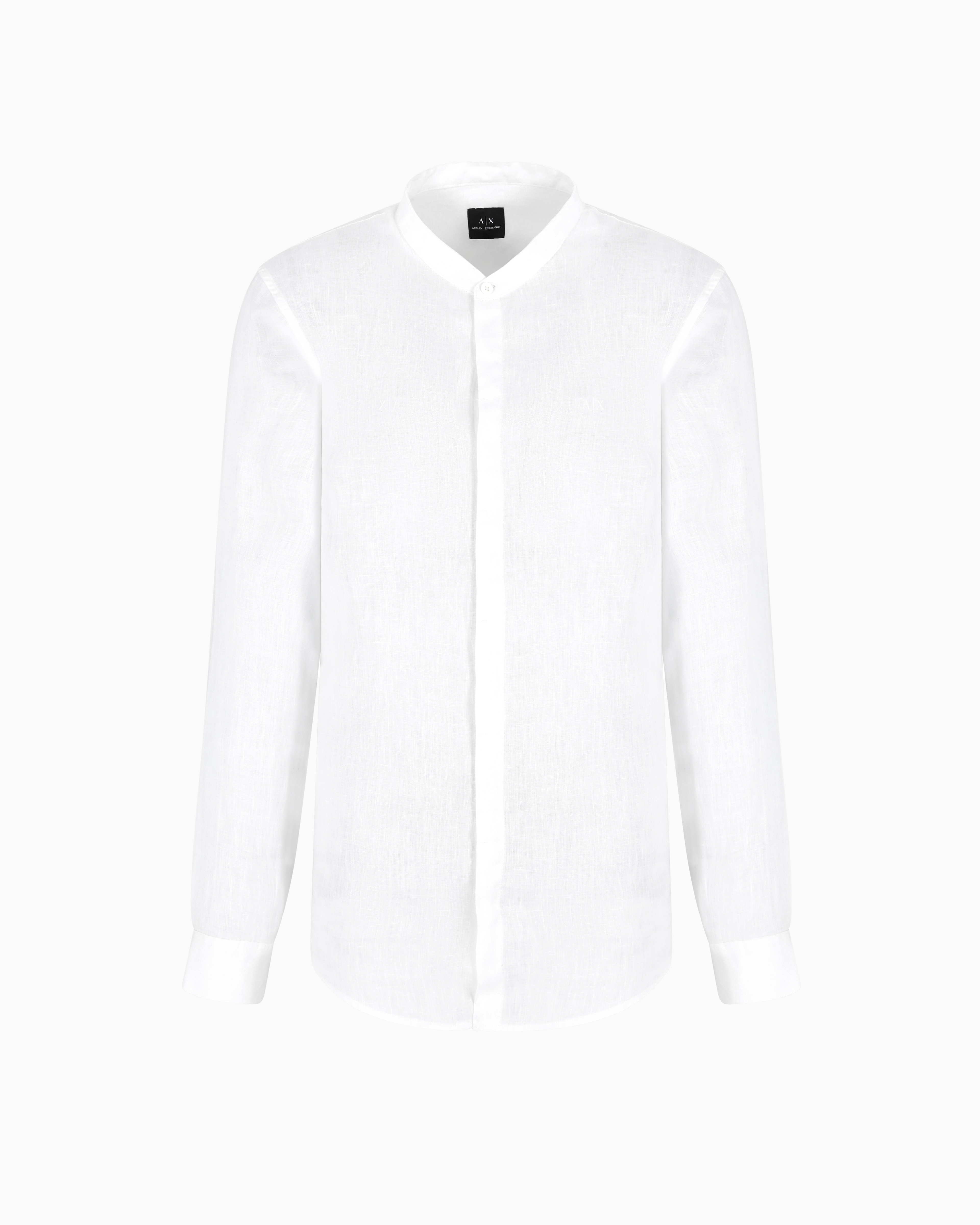 Armani Exchange - Classic Shirts, Man, White, Size: