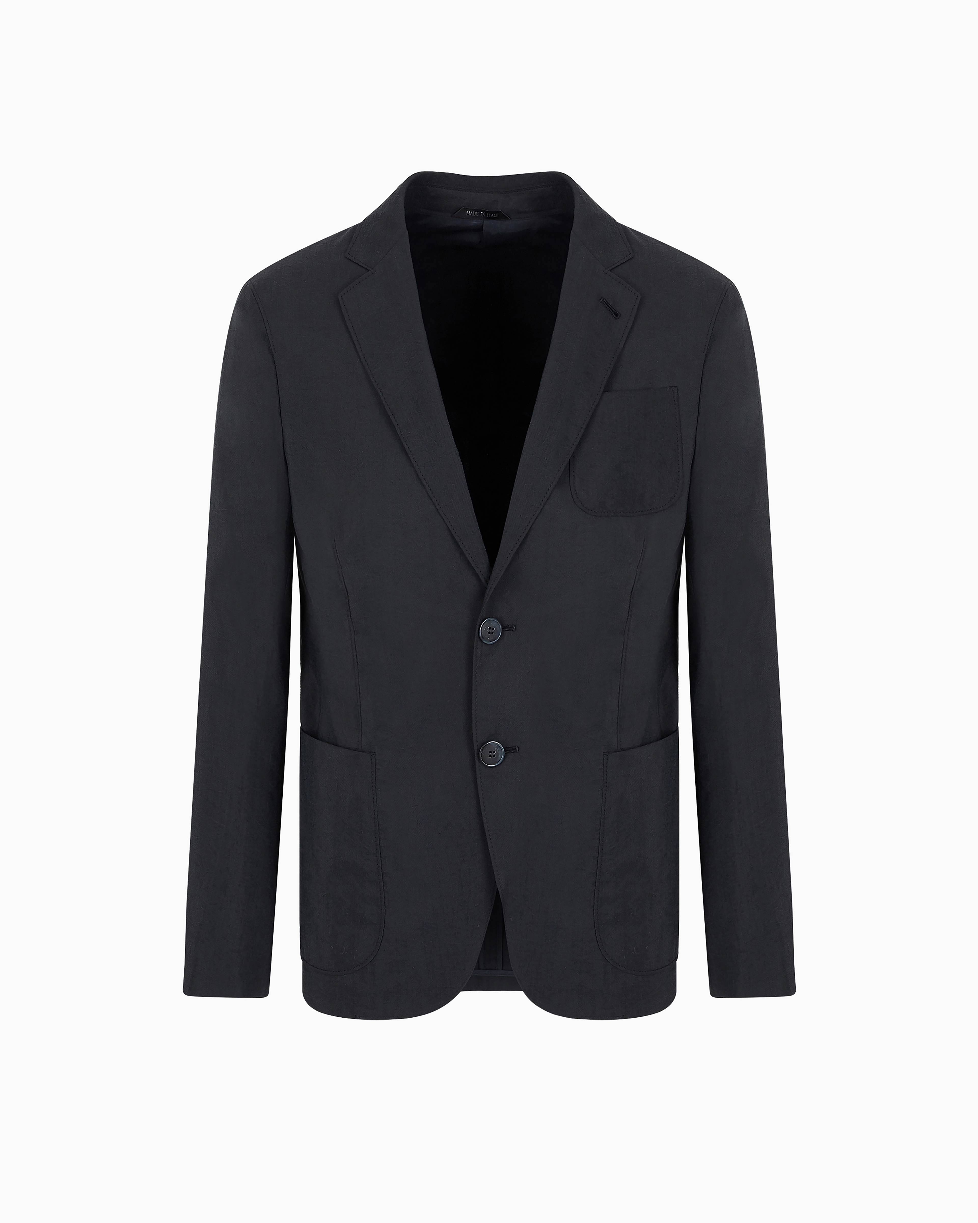 【美品/伊製】GIORGIO ARMANI フリルデザインジャケット ブラック resize_image.php?image=