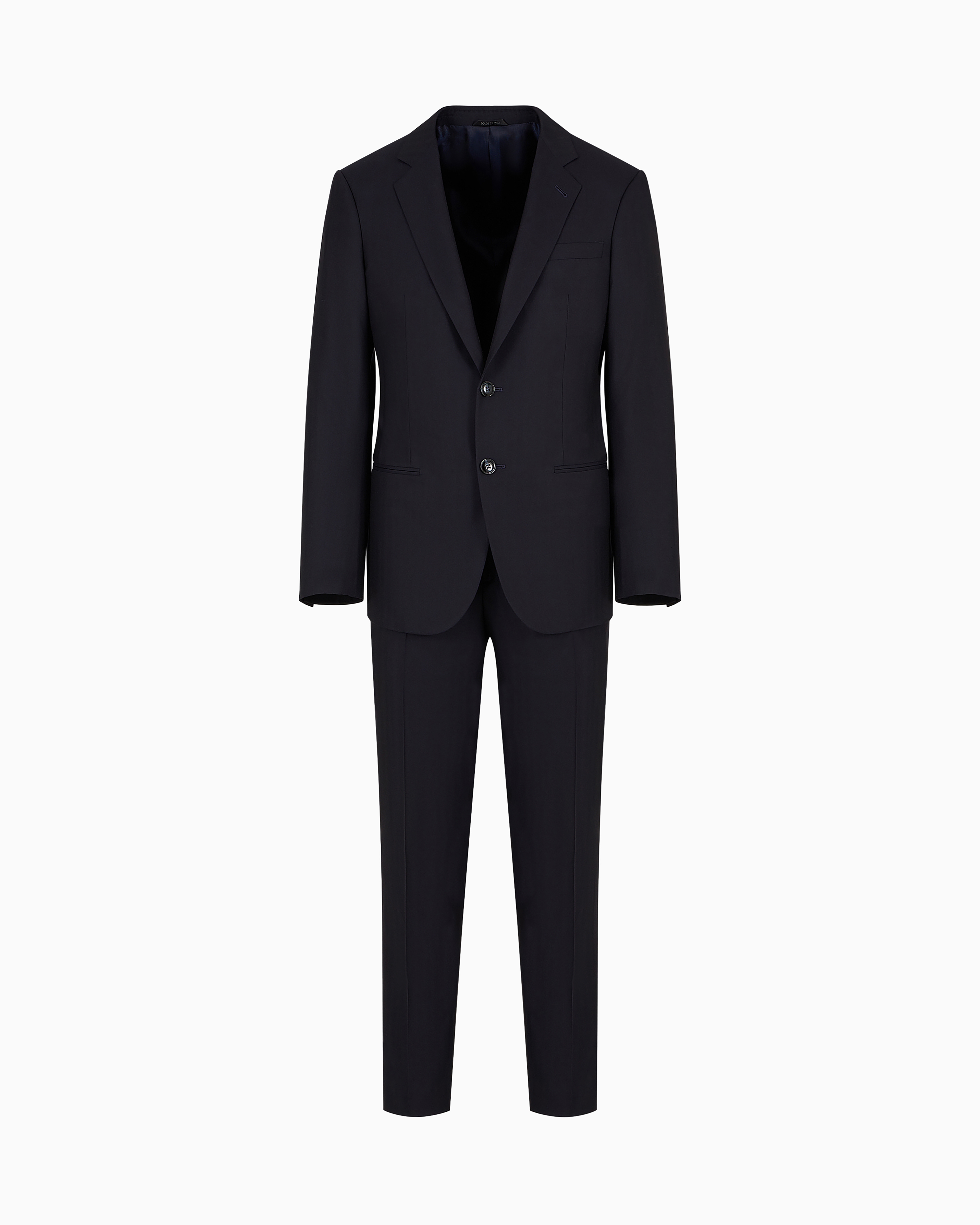 Manhattan line virgin-wool single-breasted suit | Giorgio Armani US