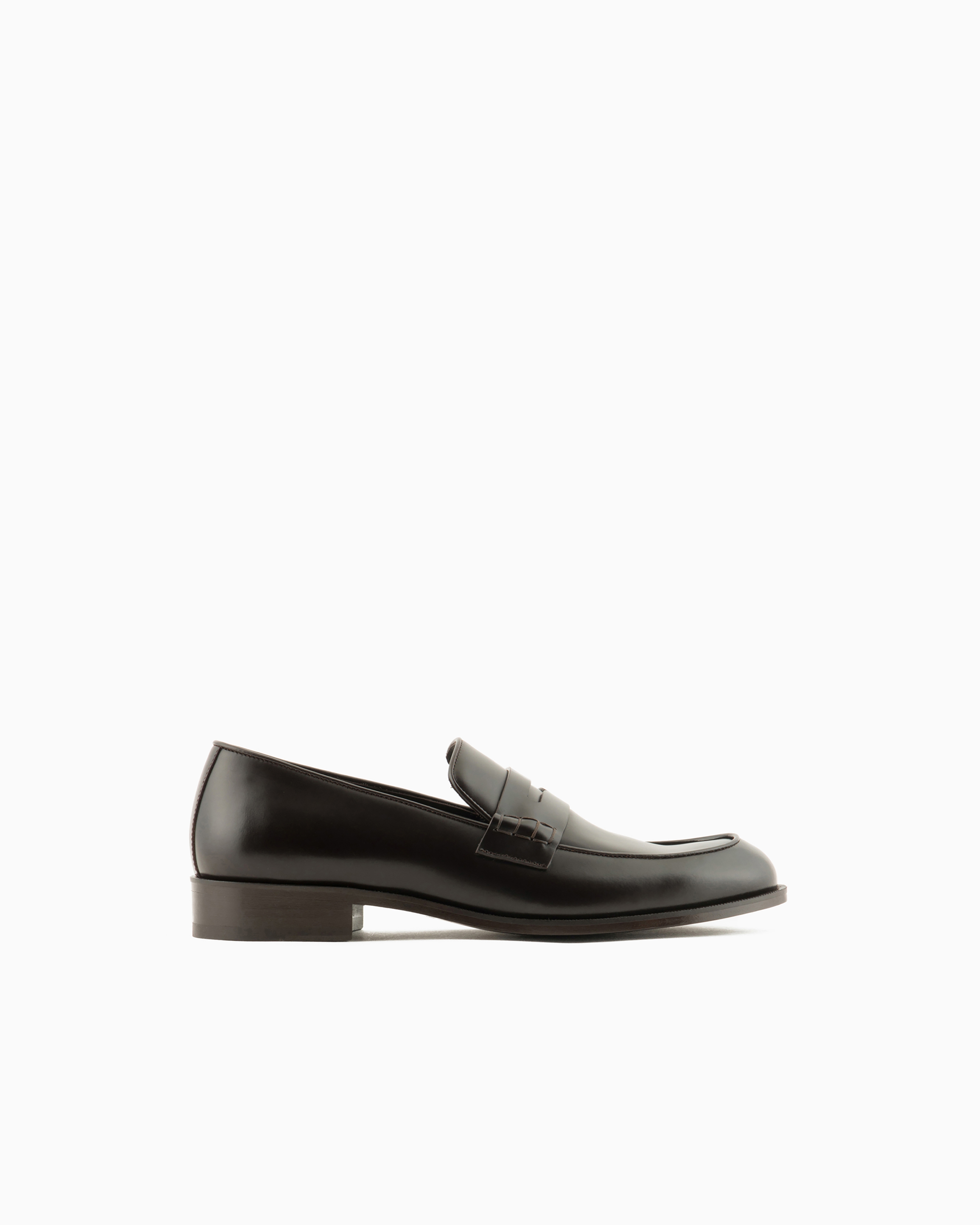 Giorgio Armani Brown Leather Loafers Size 9