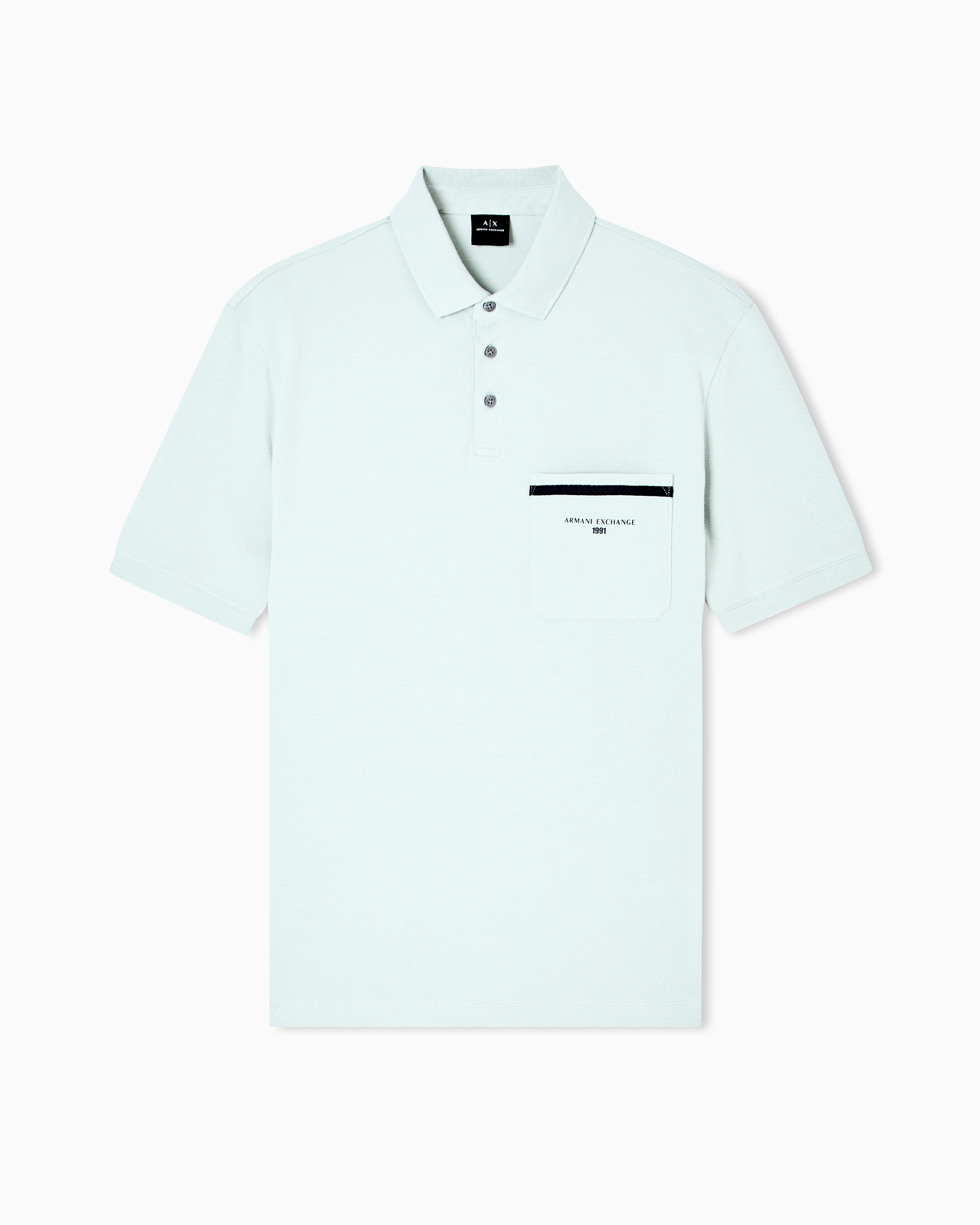 Armani Exchange - Polo Shirts, Man, Green, Size:
