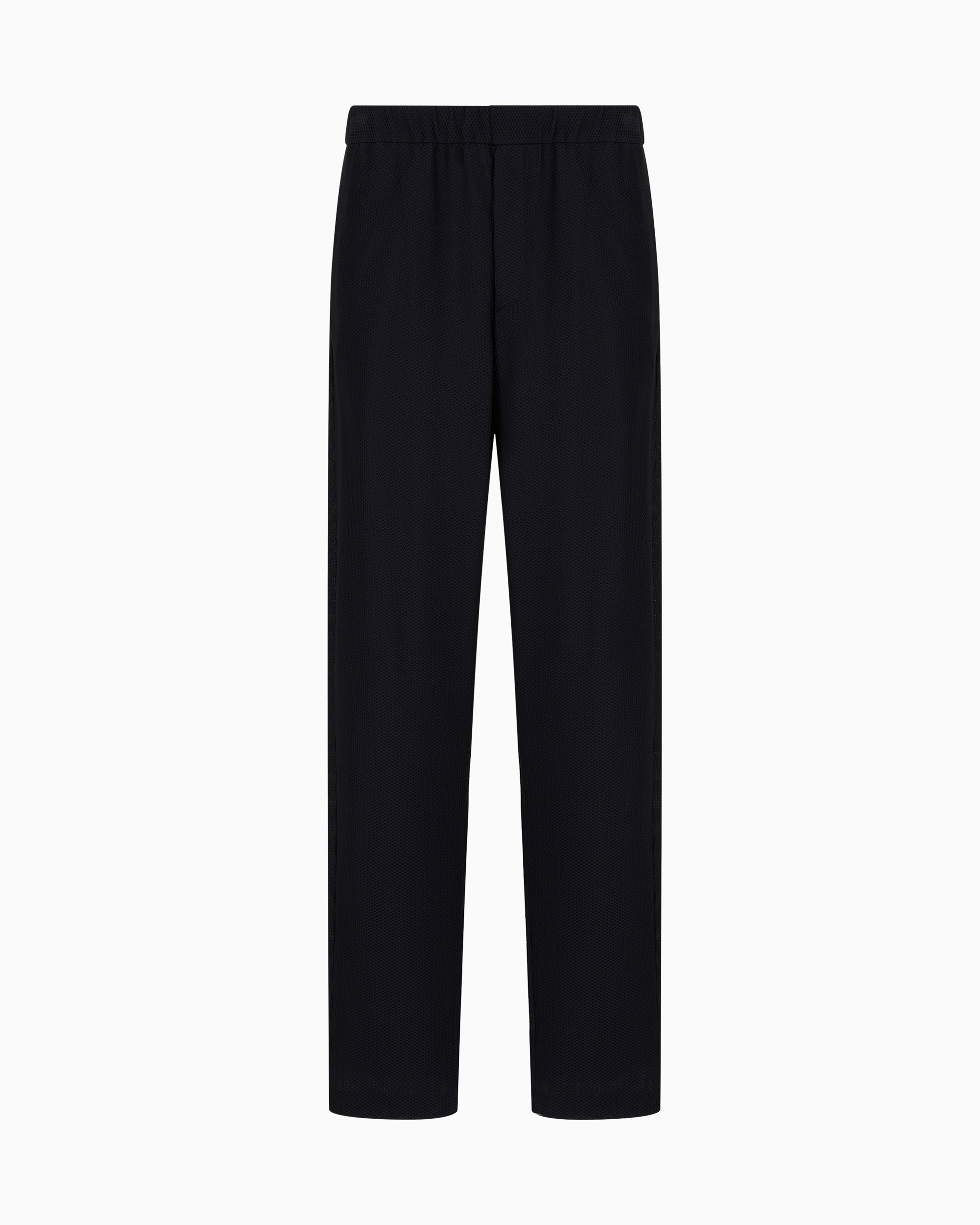 Technical waffle flat-front trousers | Giorgio Armani
