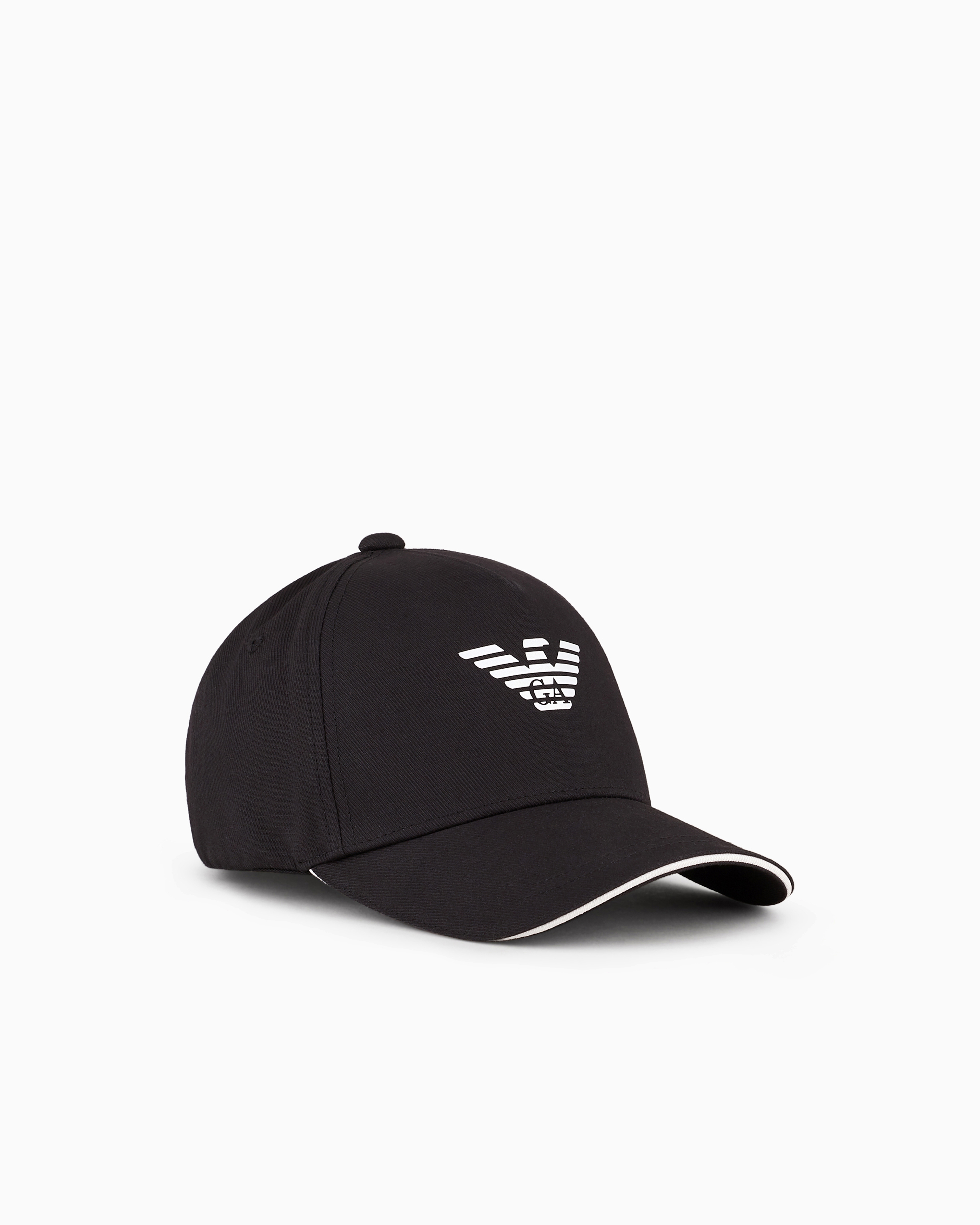 Emporio Armani - Eagle-print baseball cap, Man, Black, Size: TU