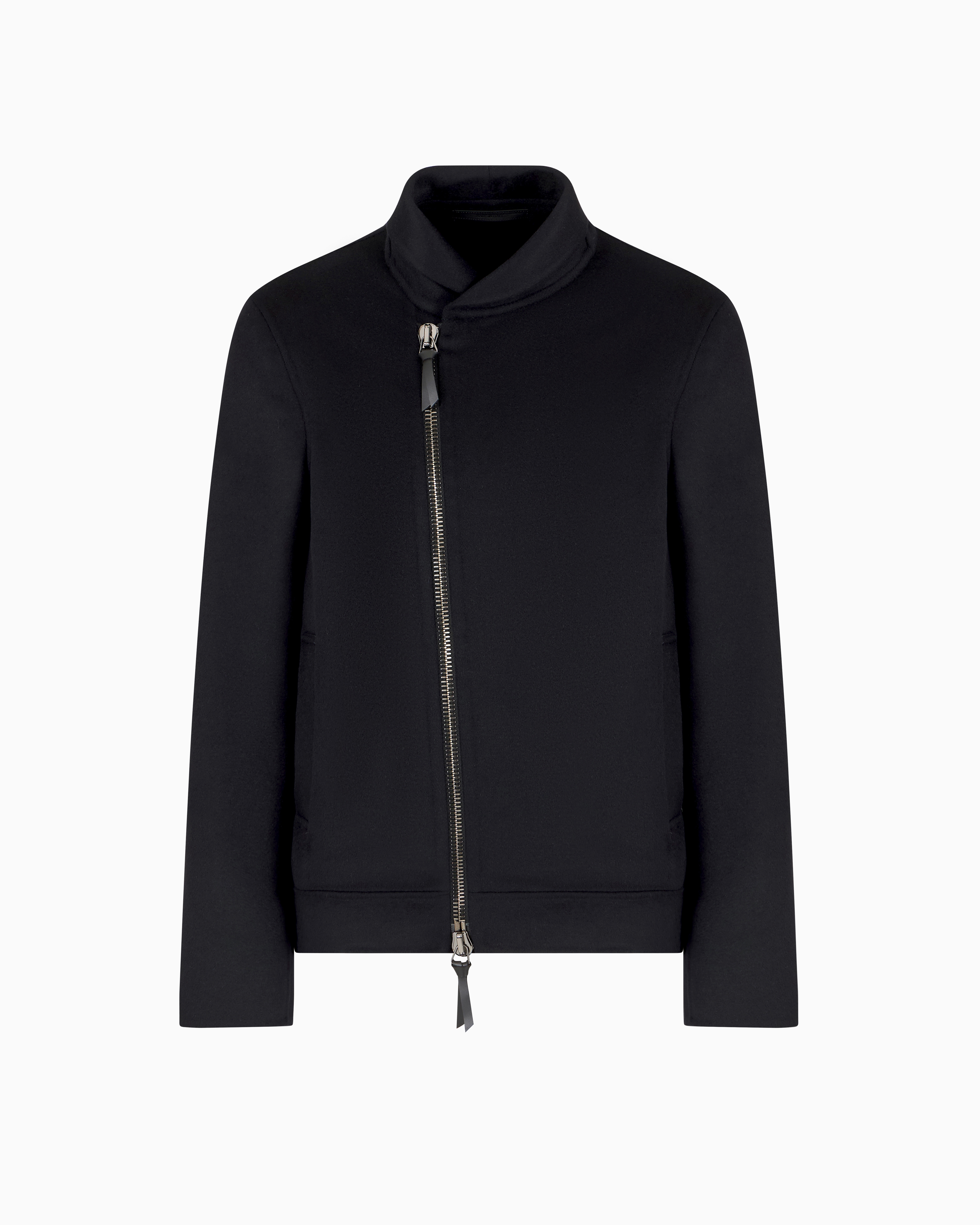 ARMANI COLLEZIONI  モッズコート 黒 裏ボアキルティング XL ARMANI COLLEZIONI アルマーニ ダウンジャケット メンズ コート