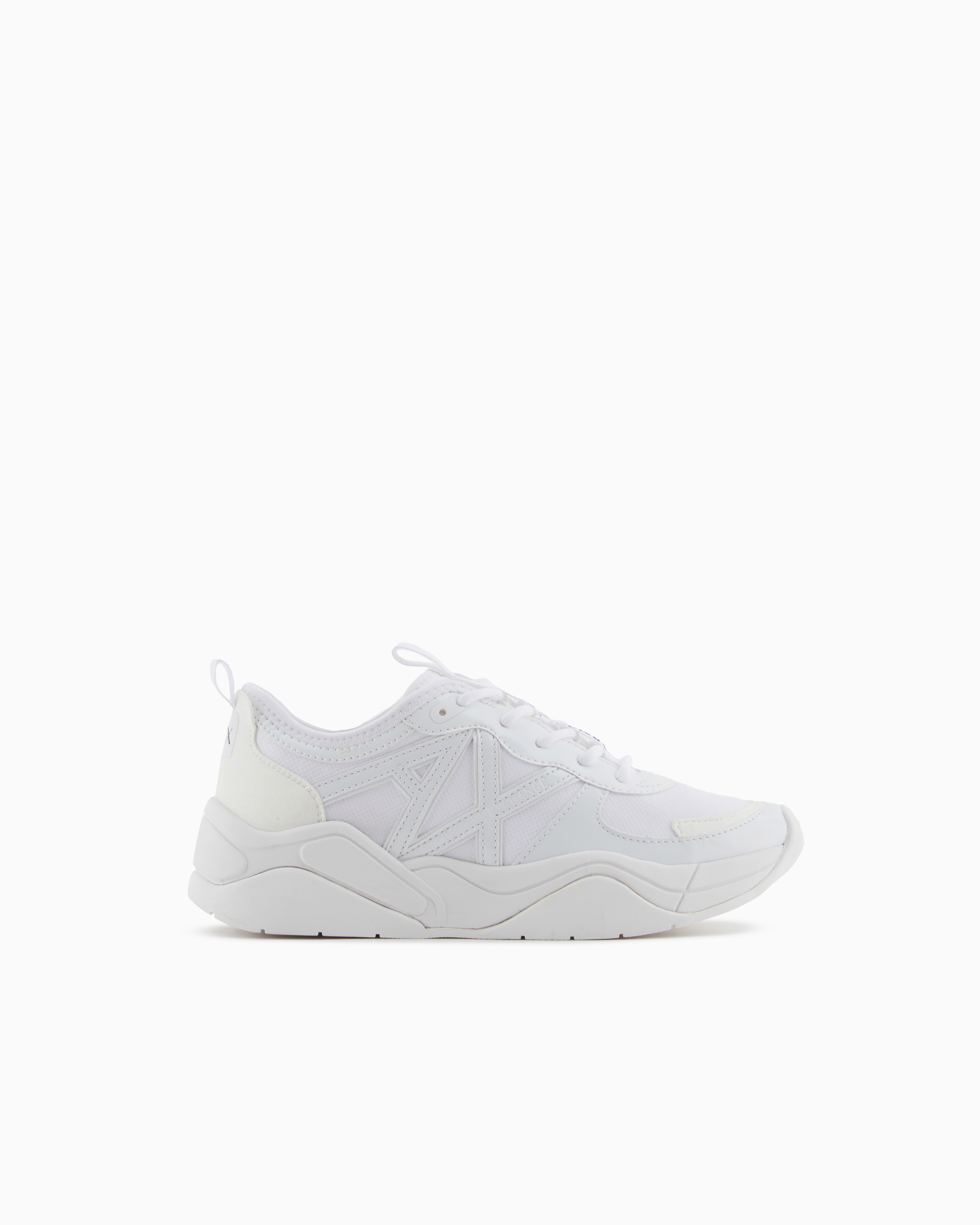 Armani Exchange - Chunky sneakers with logo, Woman, White, Size: