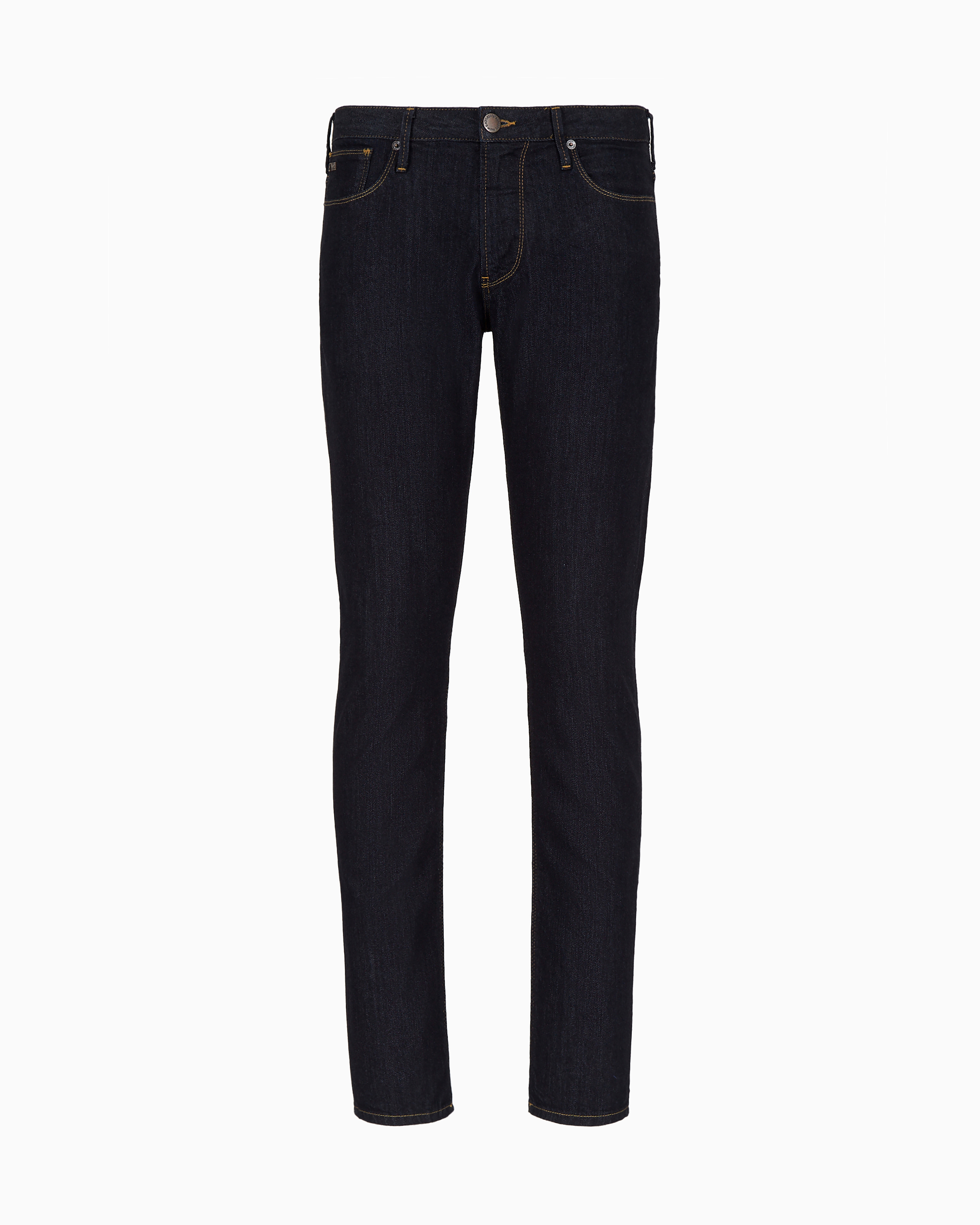 Emporio Armani - J06 Slim-fit, twill-melange jeans 10 oz comfort denim, Man, Blue, Size:
