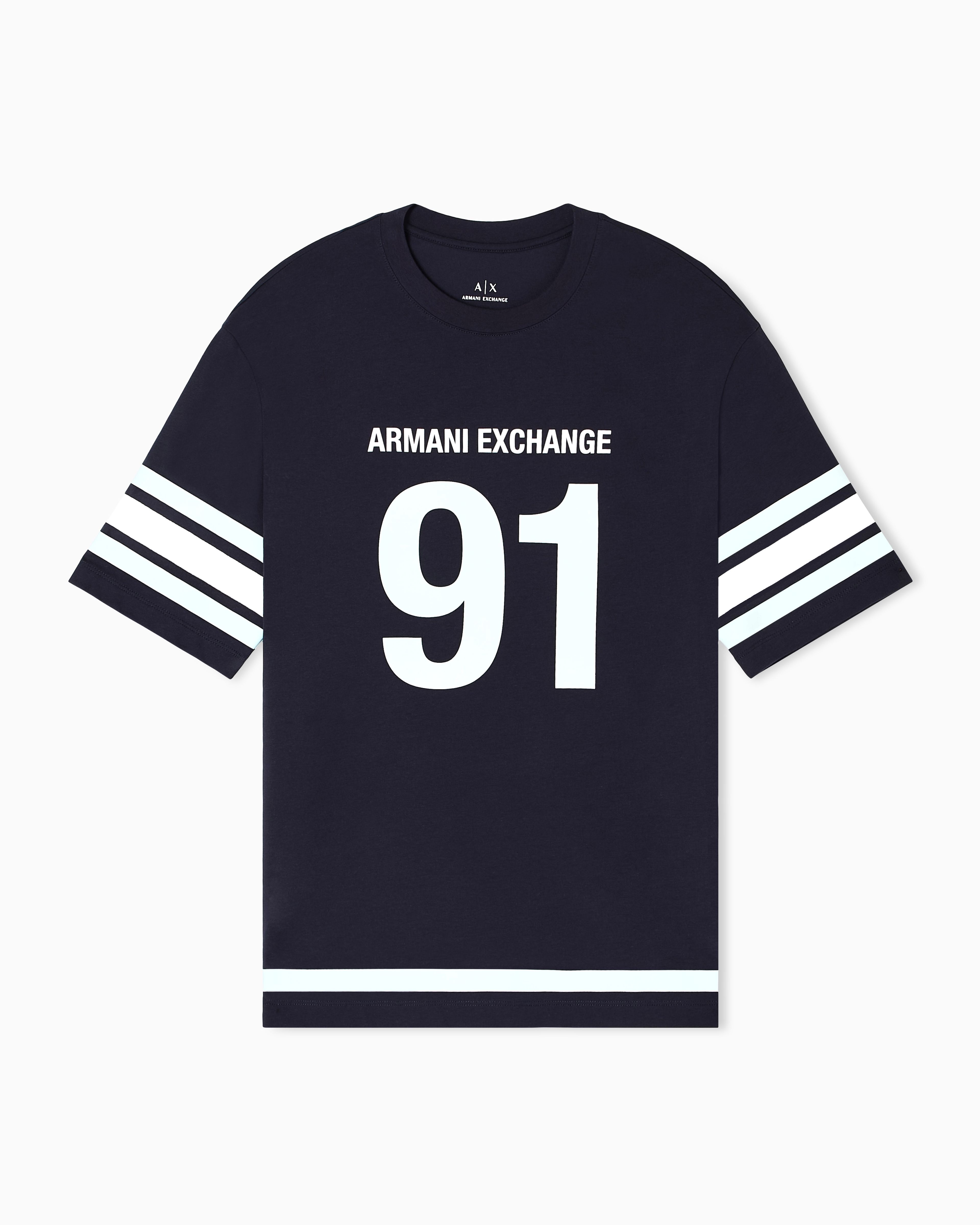 Armani Exchange - Regular Fit T-Shirts, Man, Navy Blue, Size: