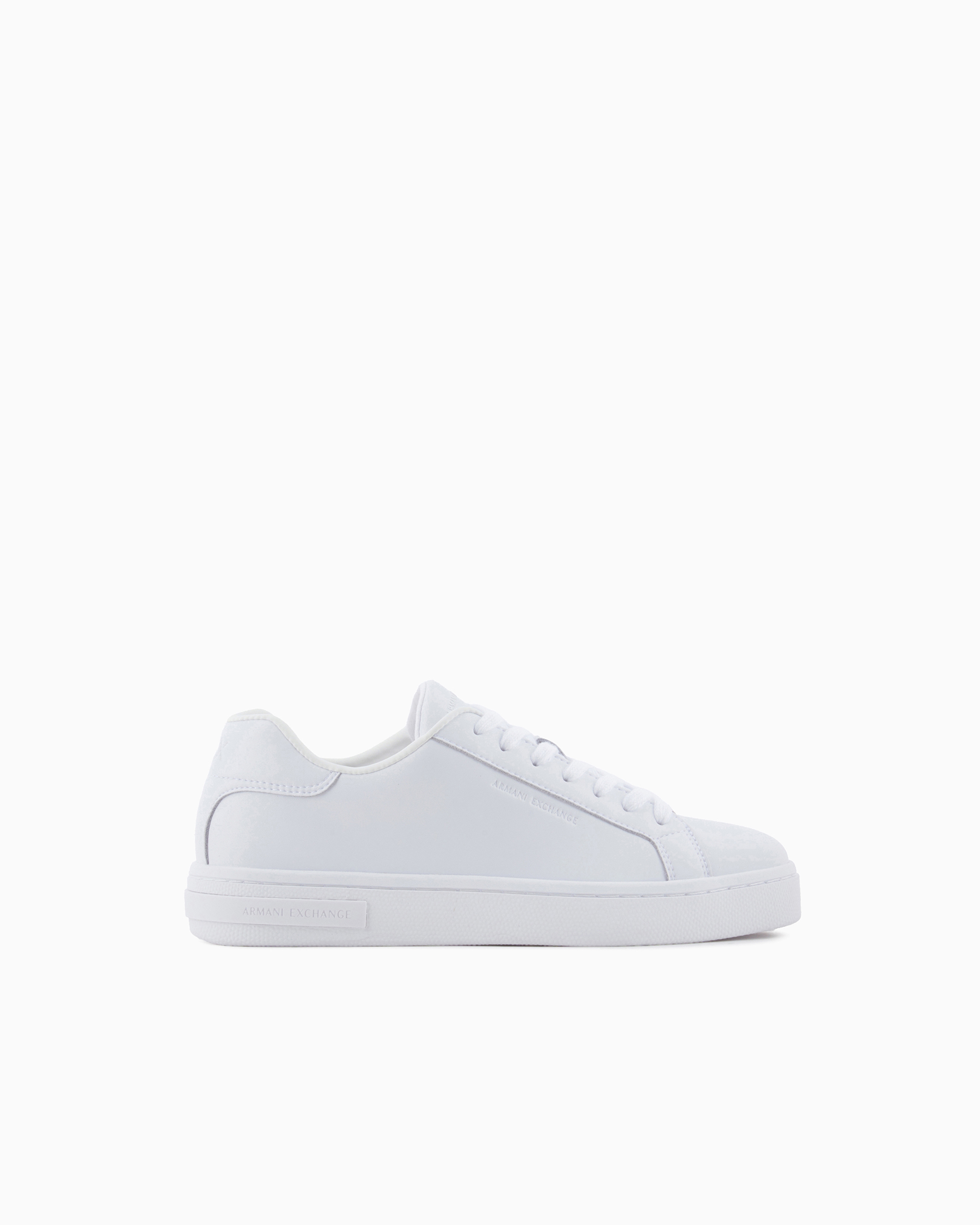 Armani Exchange - Sneakers with laces and logo, Woman, White, Size: