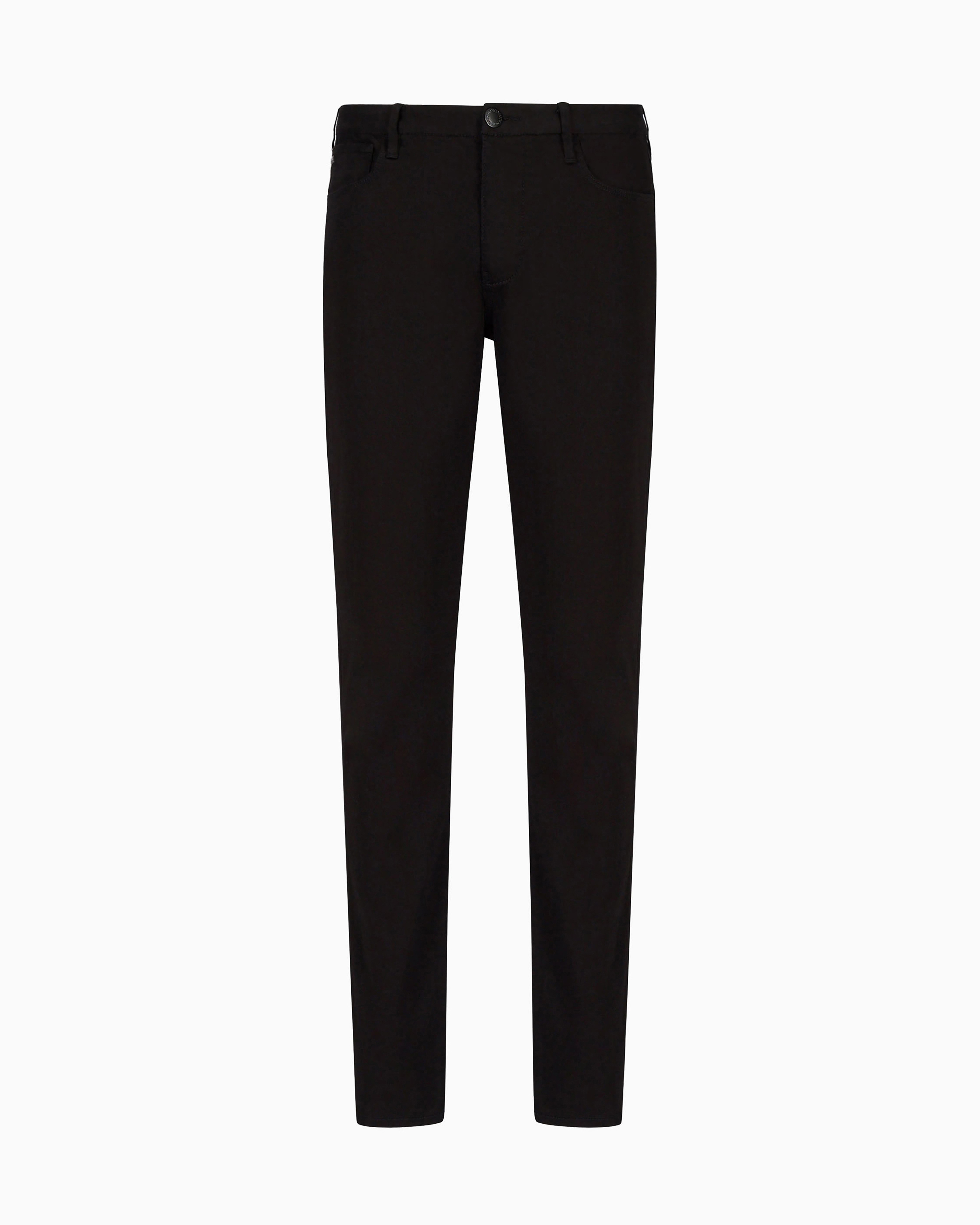 Emporio Armani - J11 Slim-fit extra comfort modal-blend denim jeans, Man, Black, Size: