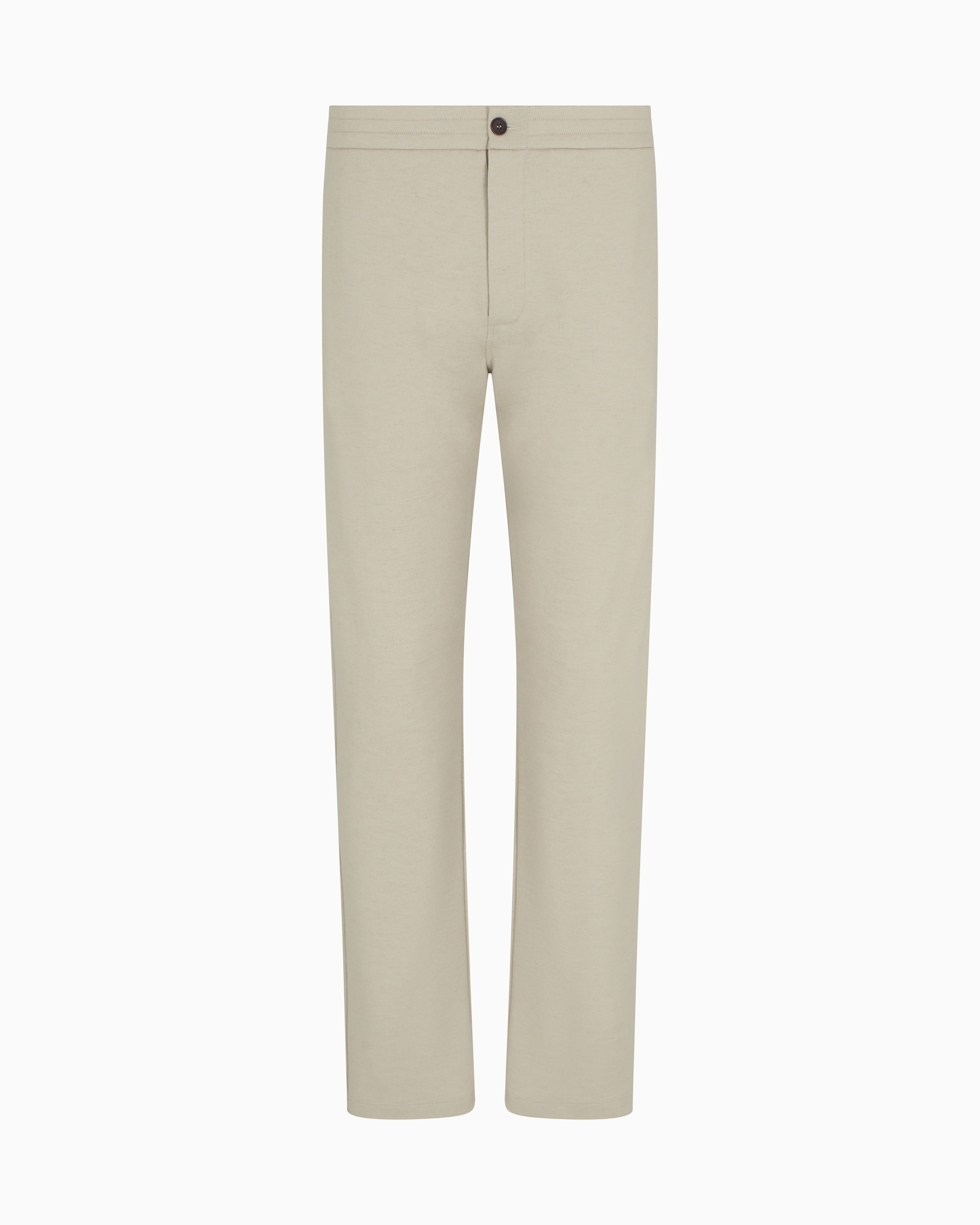 Giorgio Armani Trousers In Pure Cashmere Jersey Cloth In Neutral