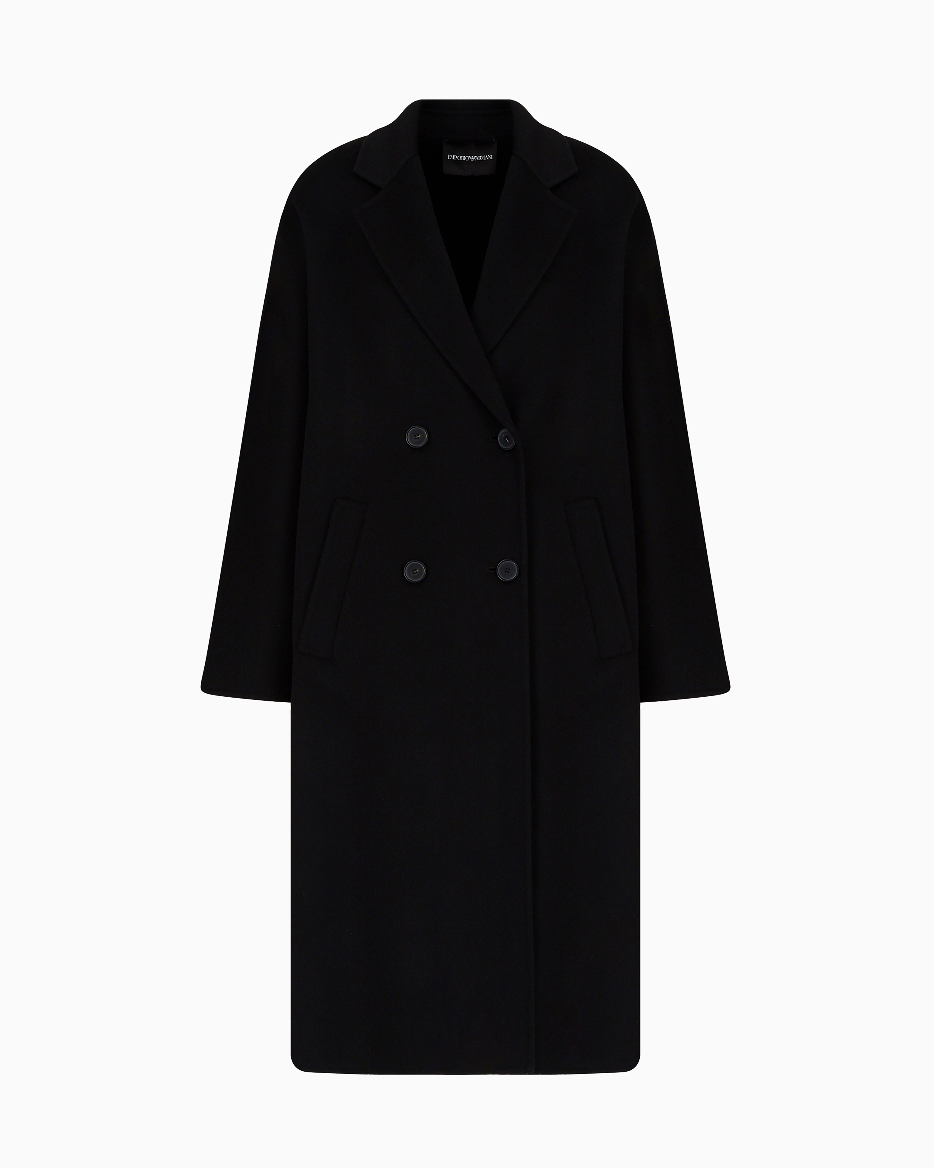 コート EMPORIO ARMANI Woman Coat Charcoal EW002706AF19097 O8004 Women's Coats: elegant coats, overcoats | Emporio Armani