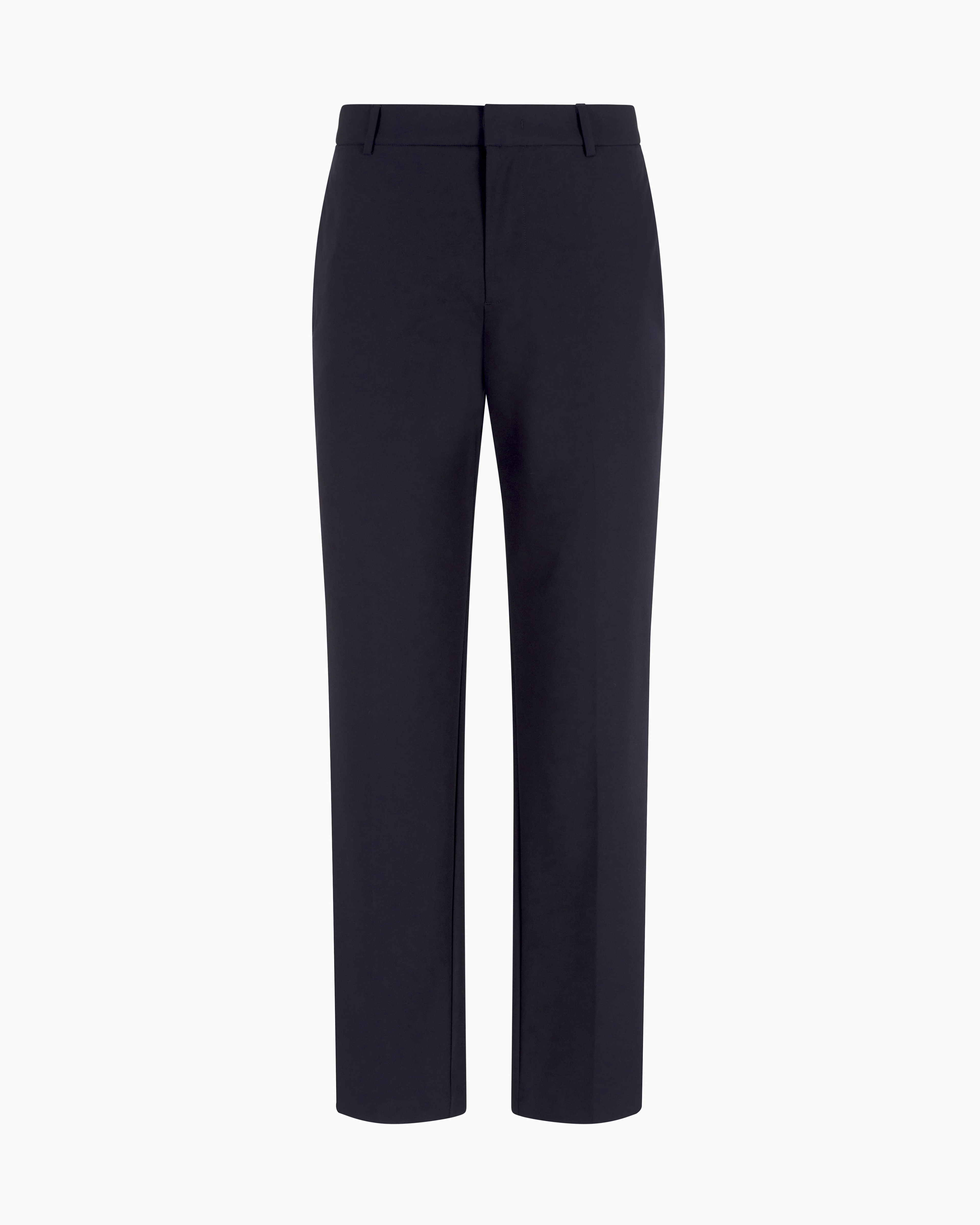 Emporio Armani - Travel Essentials stretch nylon trousers, Man, Navy Blue, Size: