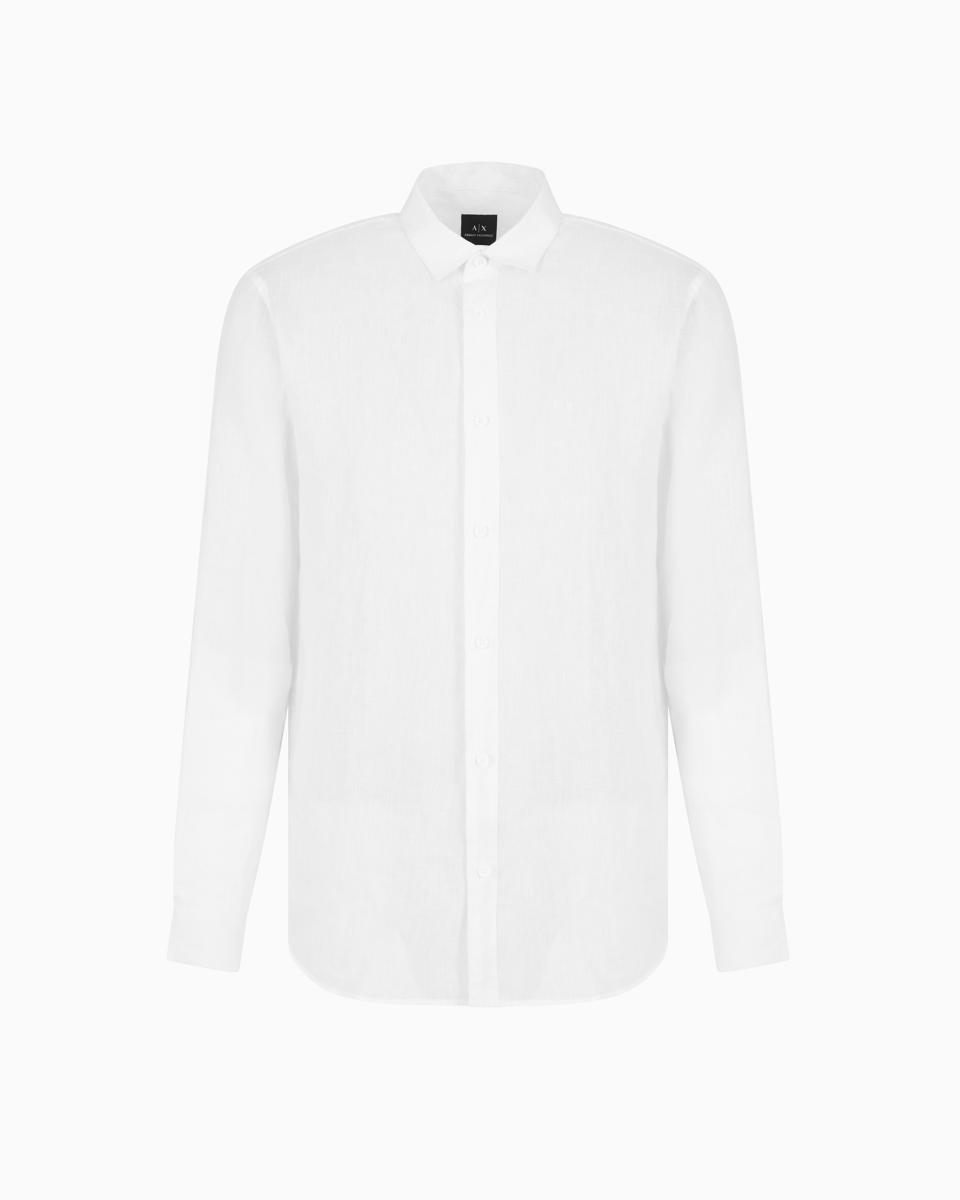 Armani Exchange - Regular fit cotton shirt, Man, White, Size: