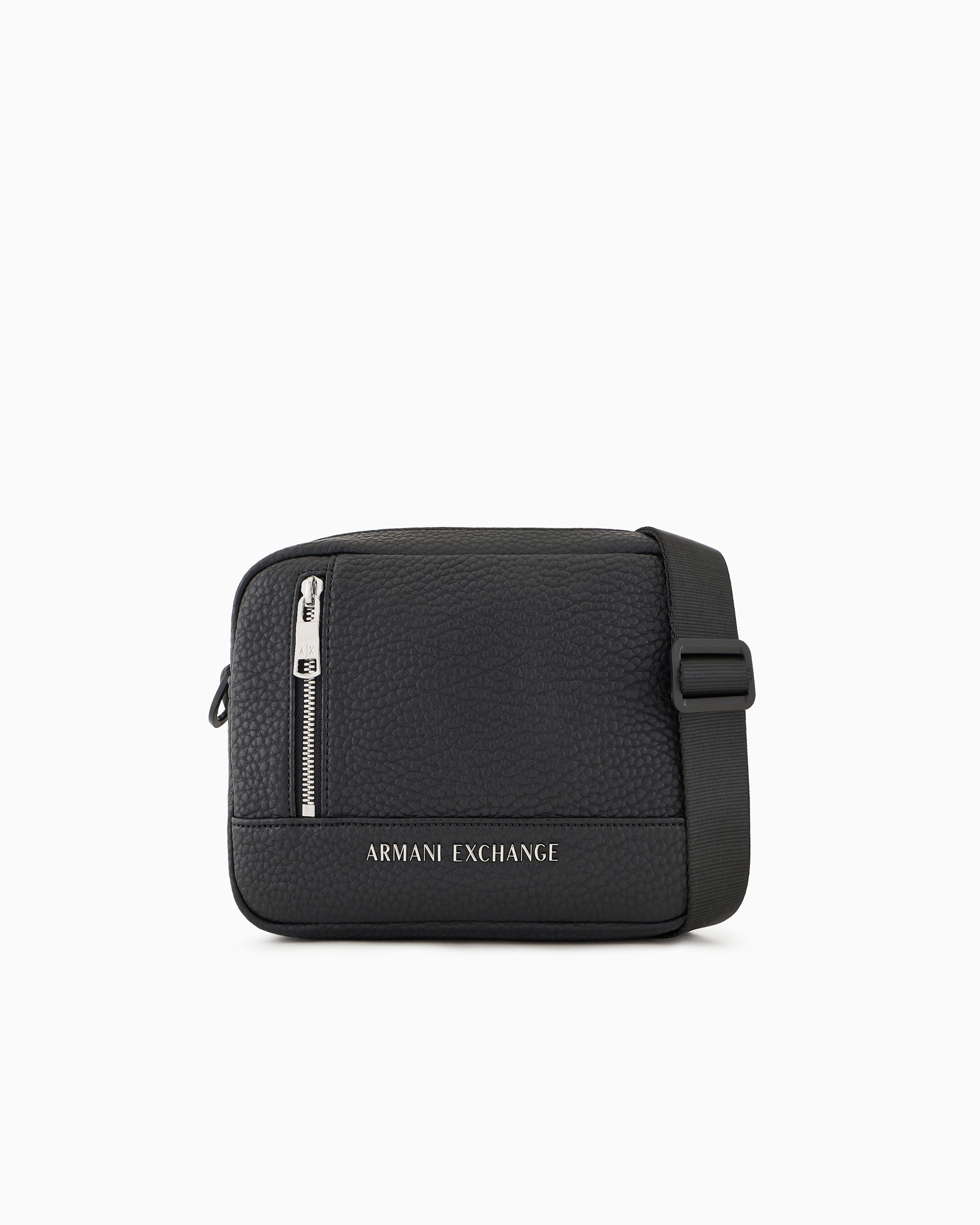Armani Exchange -  Camera case bag with metal logo, Man, Black, Size: TU