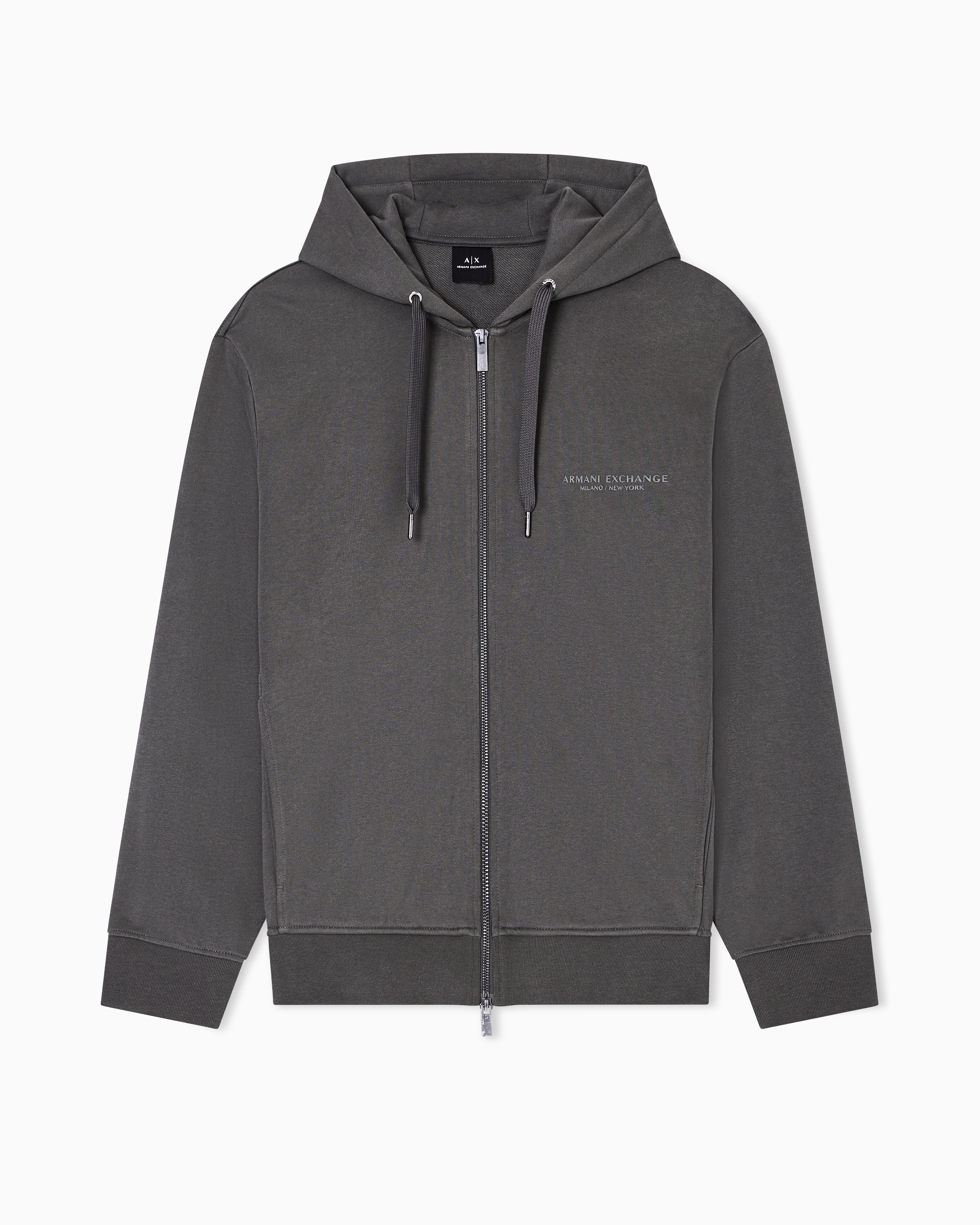 Armani Exchange - Basic zip-up hoodie, Man, Green, Size: