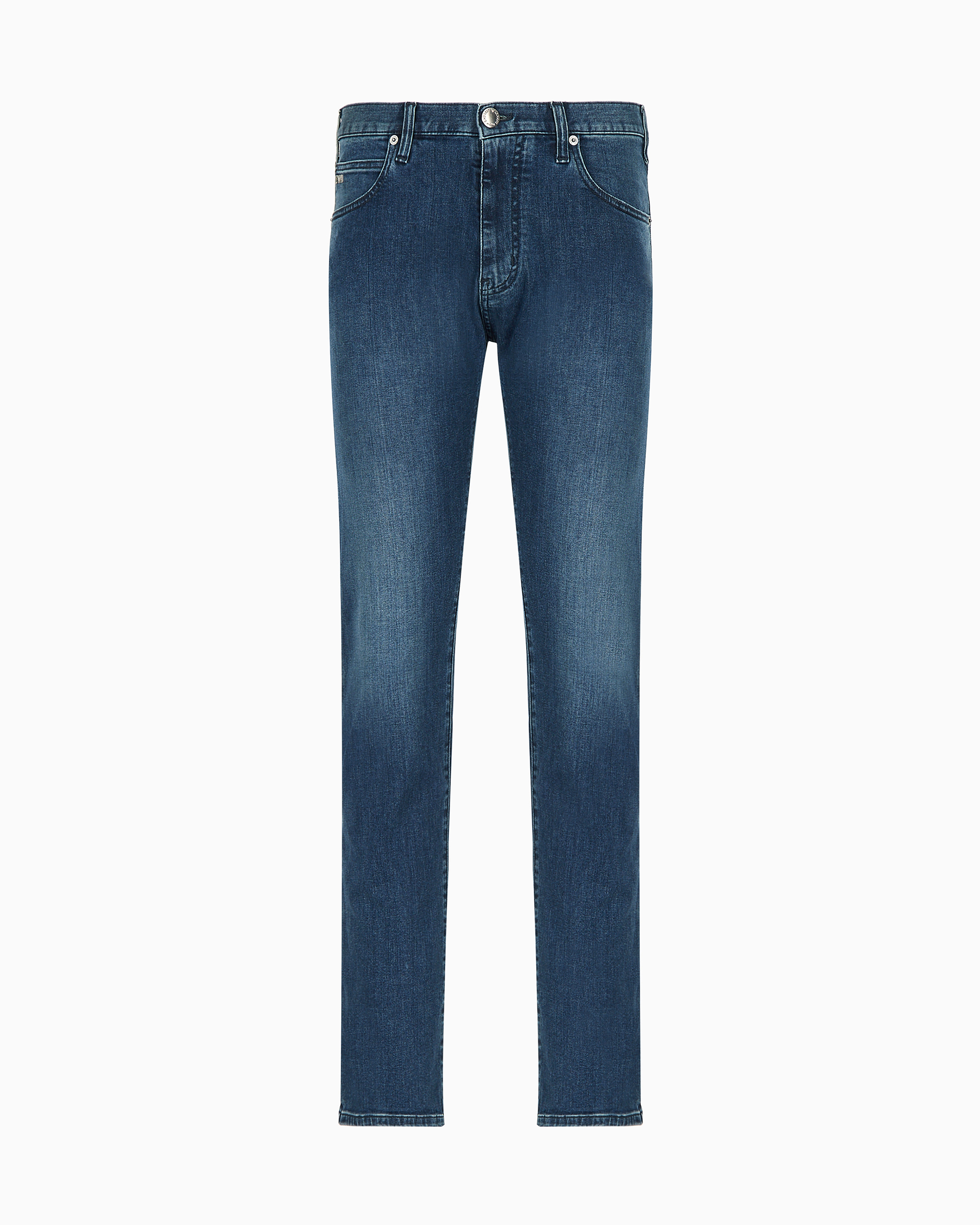 Emporio Armani - J45 Regular-fit jeans comfort-twill denim, Man, Blue, Size: