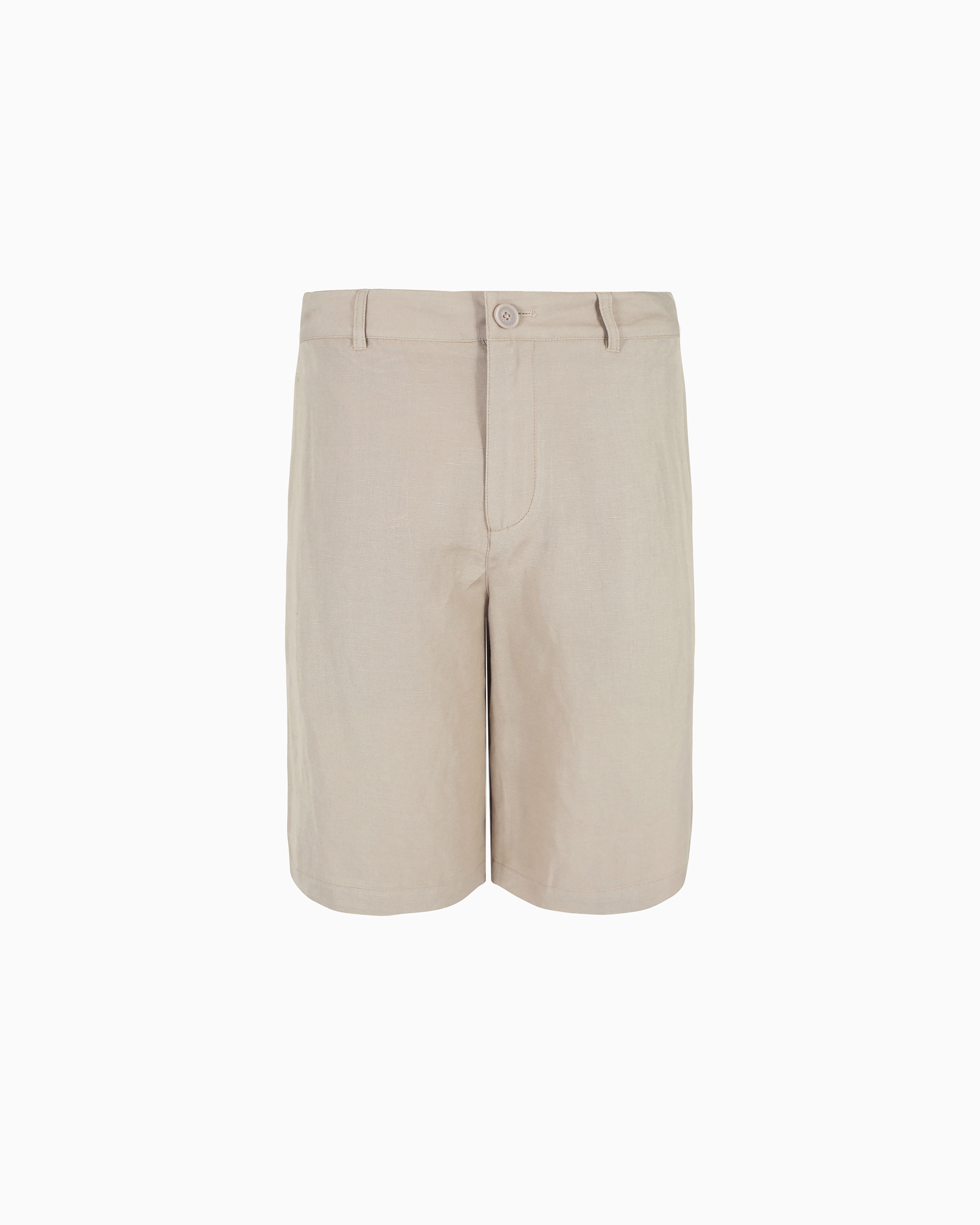 Armani Exchange - Bermuda shorts in stretch gabardine, Man, Beige, Size: 33