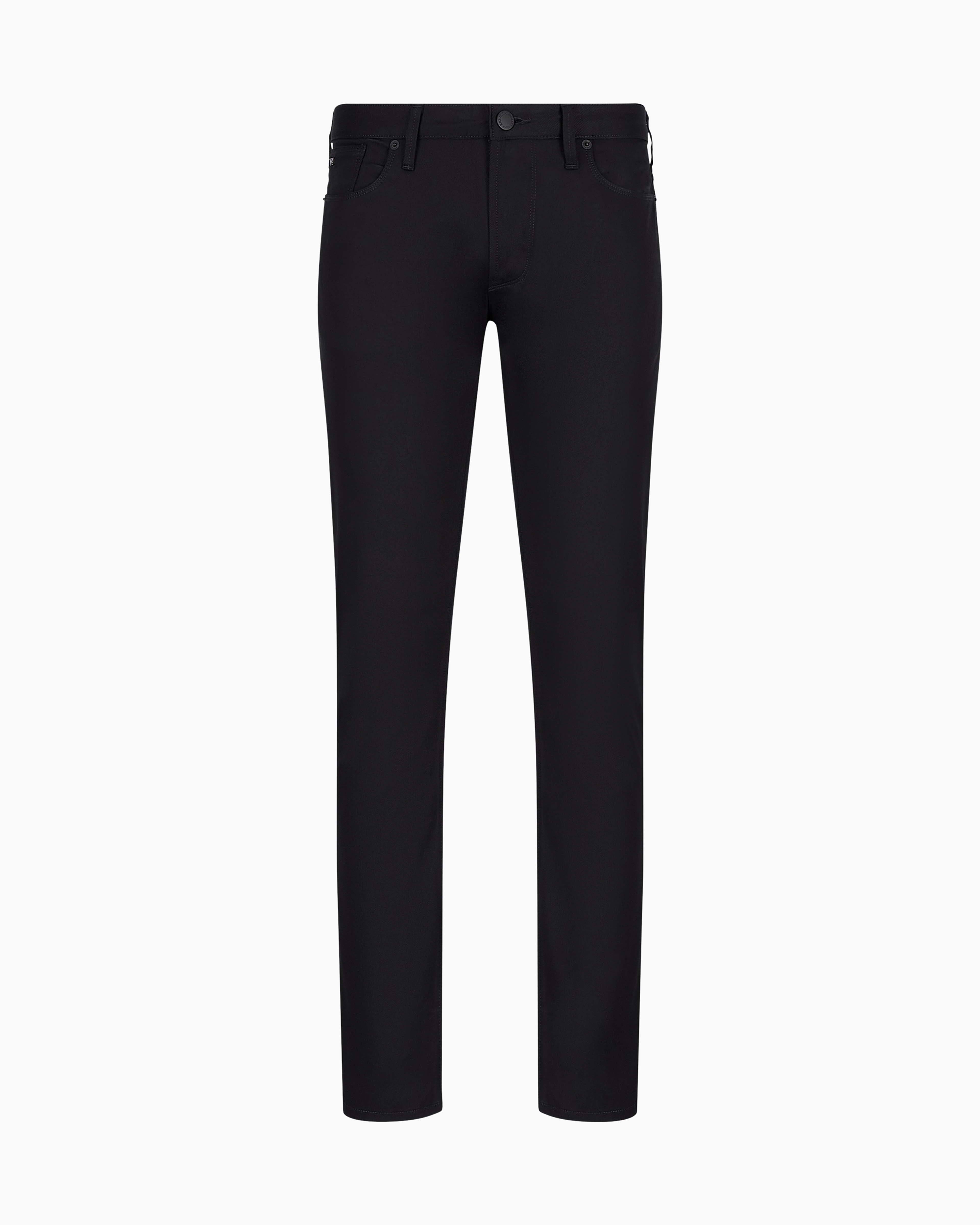 Emporio Armani - J06 Stretch-twill slim-fit trousers, Man, Black, Size: