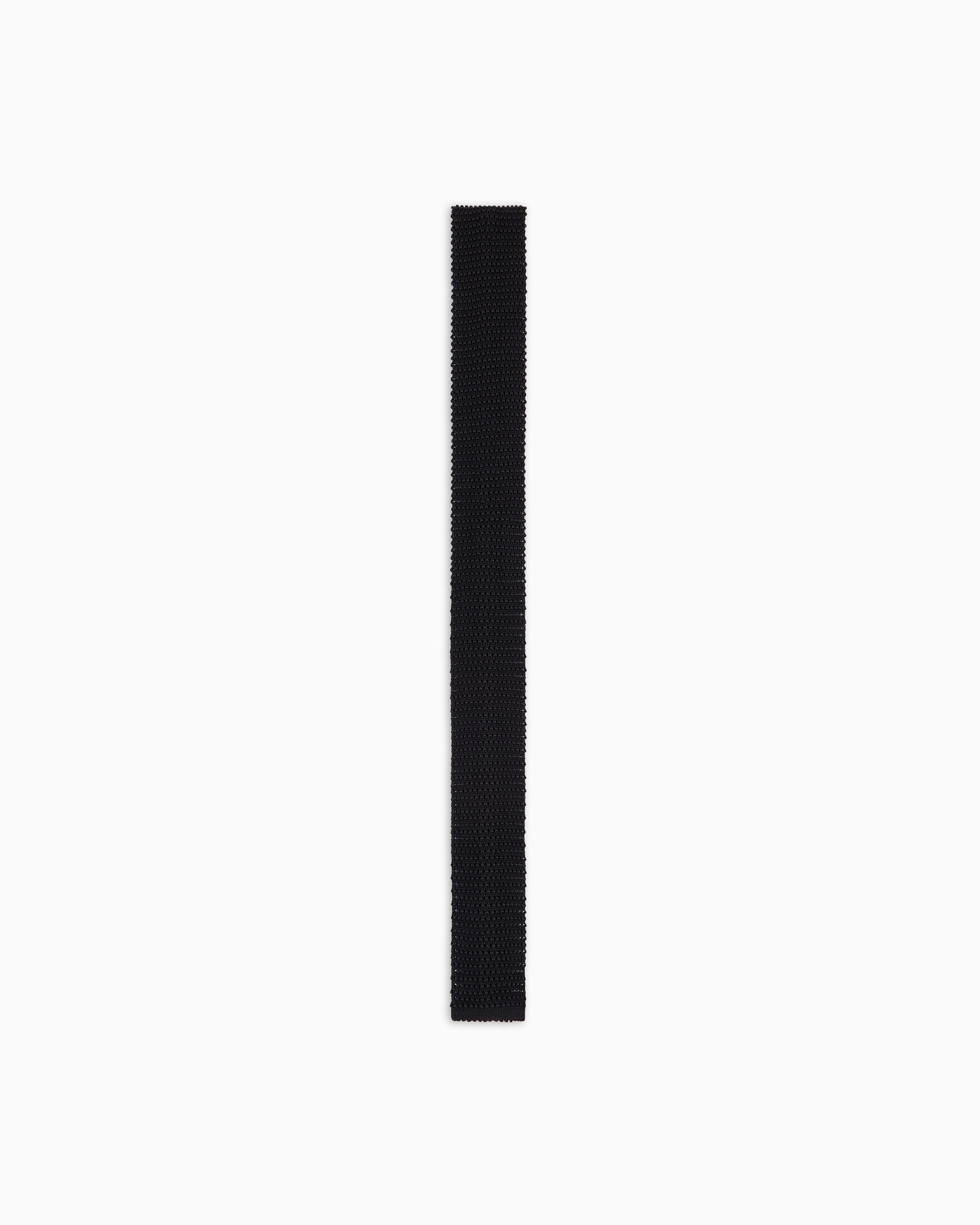 Giorgio Armani Silk Tricot Tie In Black