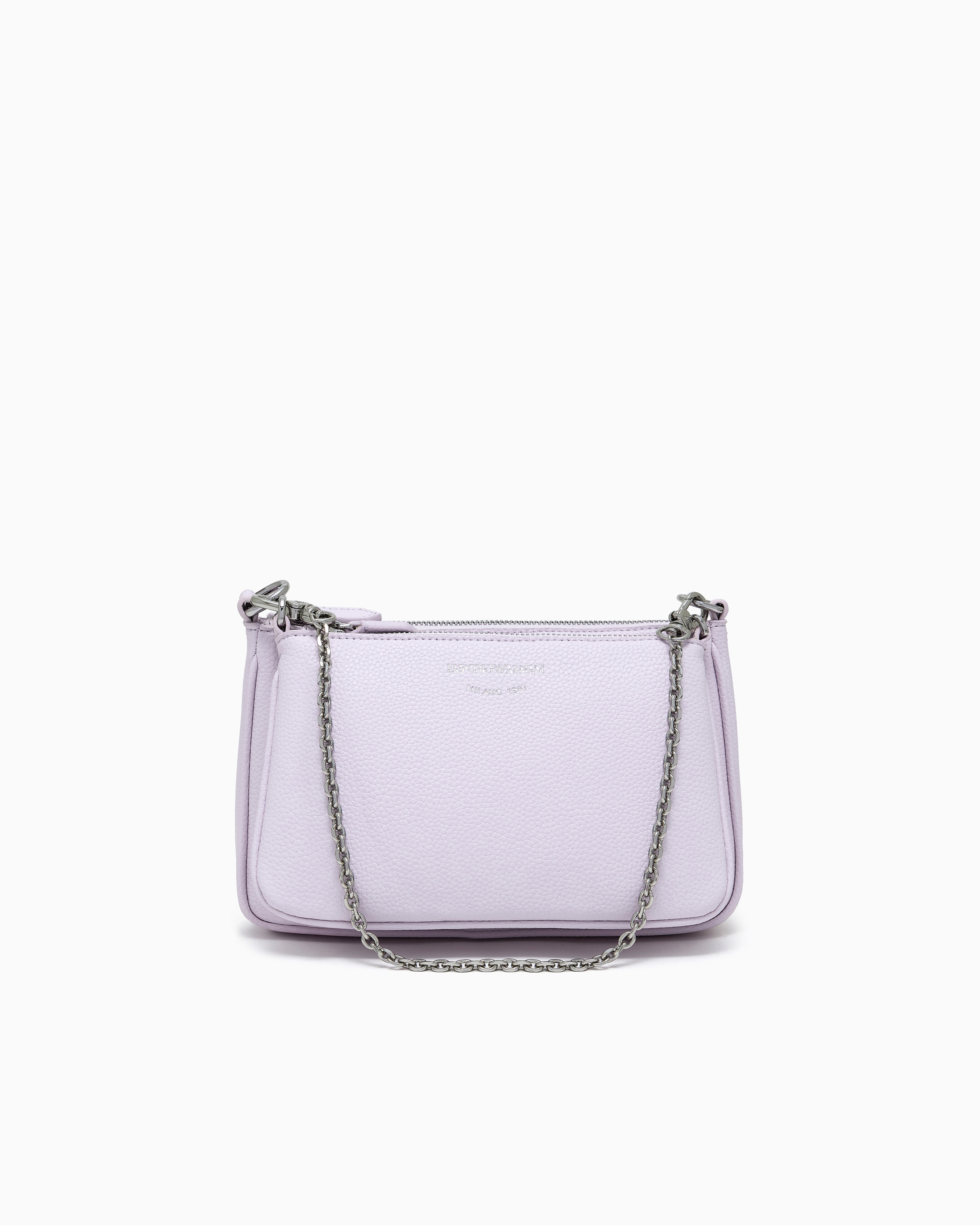 Emporio Armani - Deer-print double mini bag with shoulder strap, Woman, Pink, Size: TU