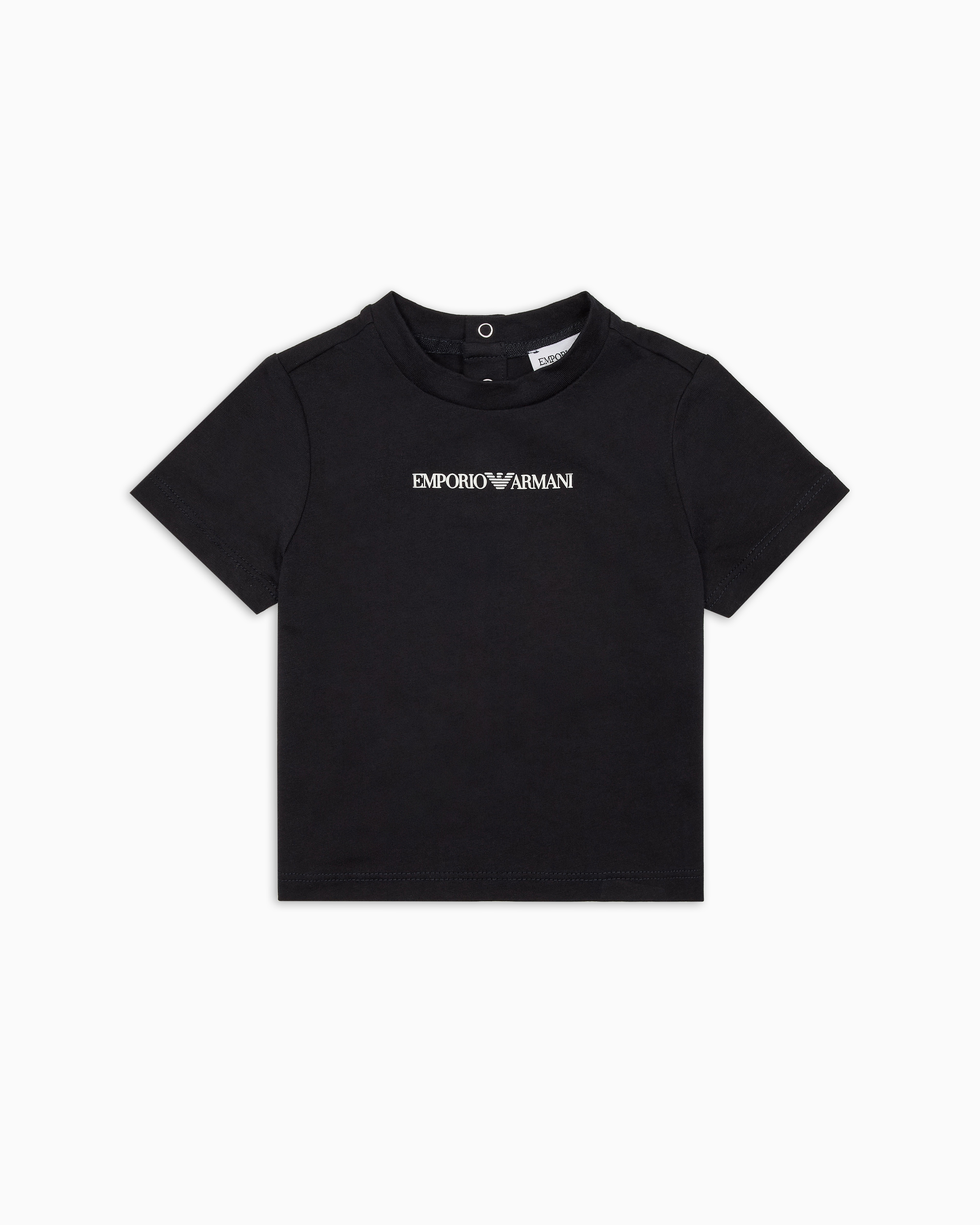Emporio Armani - Jersey T-shirt with logo, Boy, Navy Blue, Size: