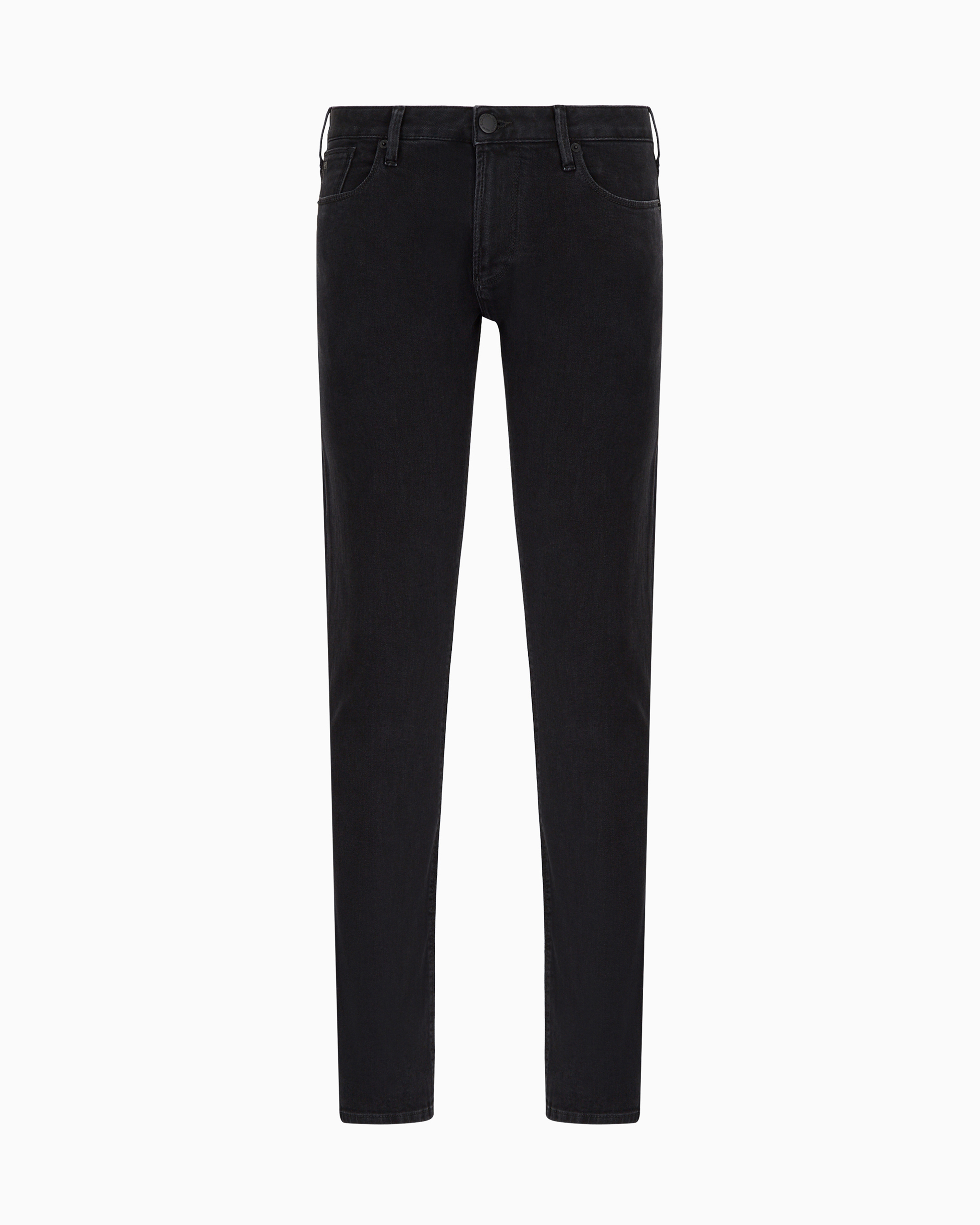 Emporio Armani - J06 Slim-fit, washed, 10.5 oz comfort-denim jeans, Man, Black, Size:
